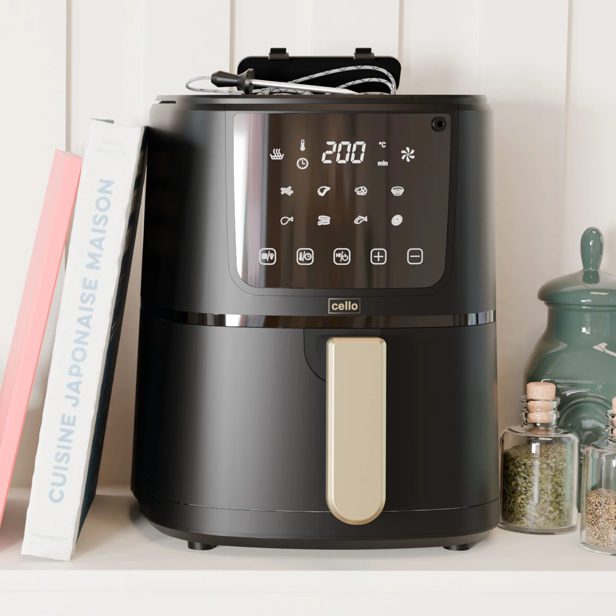 Cello 4L Digital Airfryer With Food Probe - Image 3