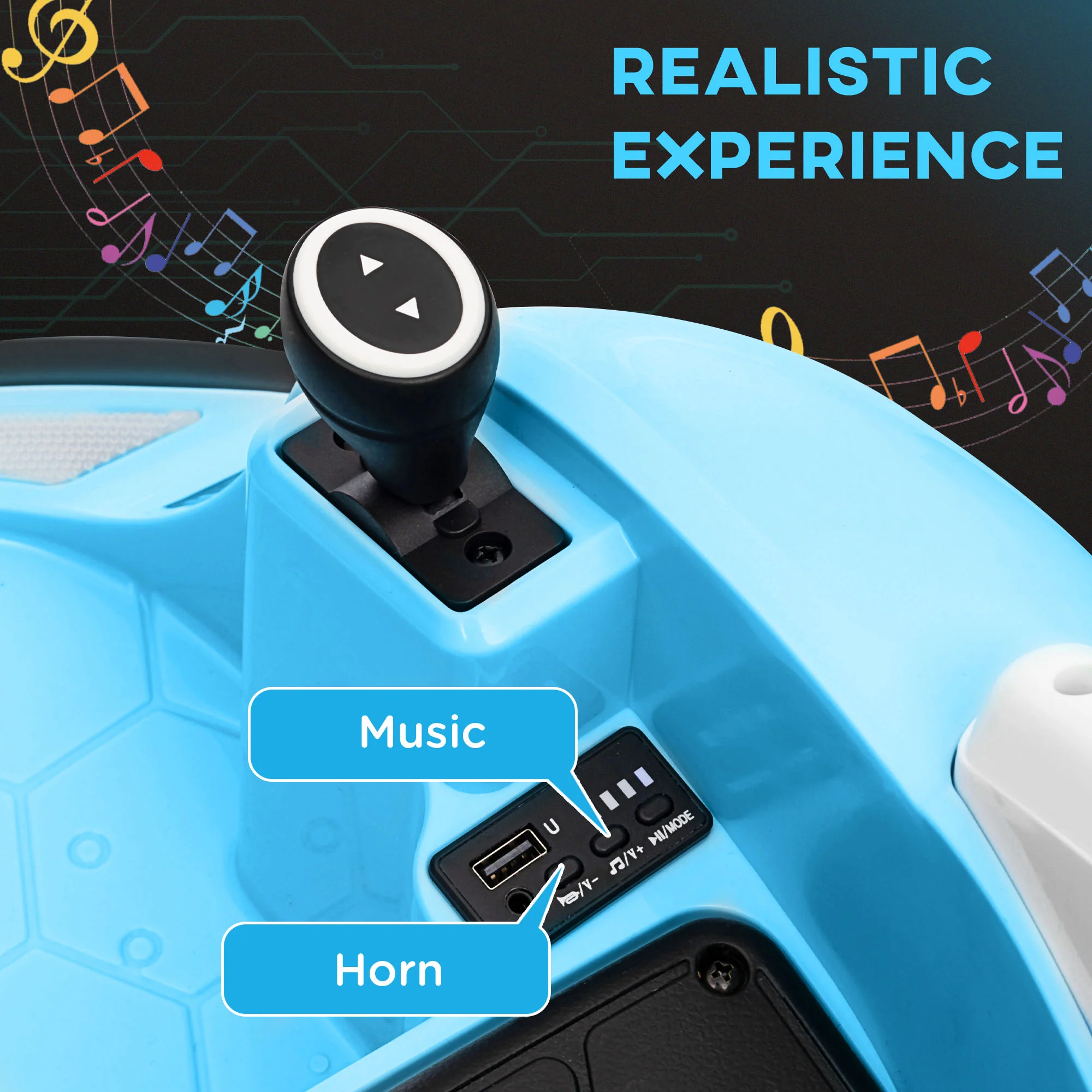 AIYAPLAY 360° Rotation 12V Pink Kids Bumper Car W/ Remote Control - Image 20