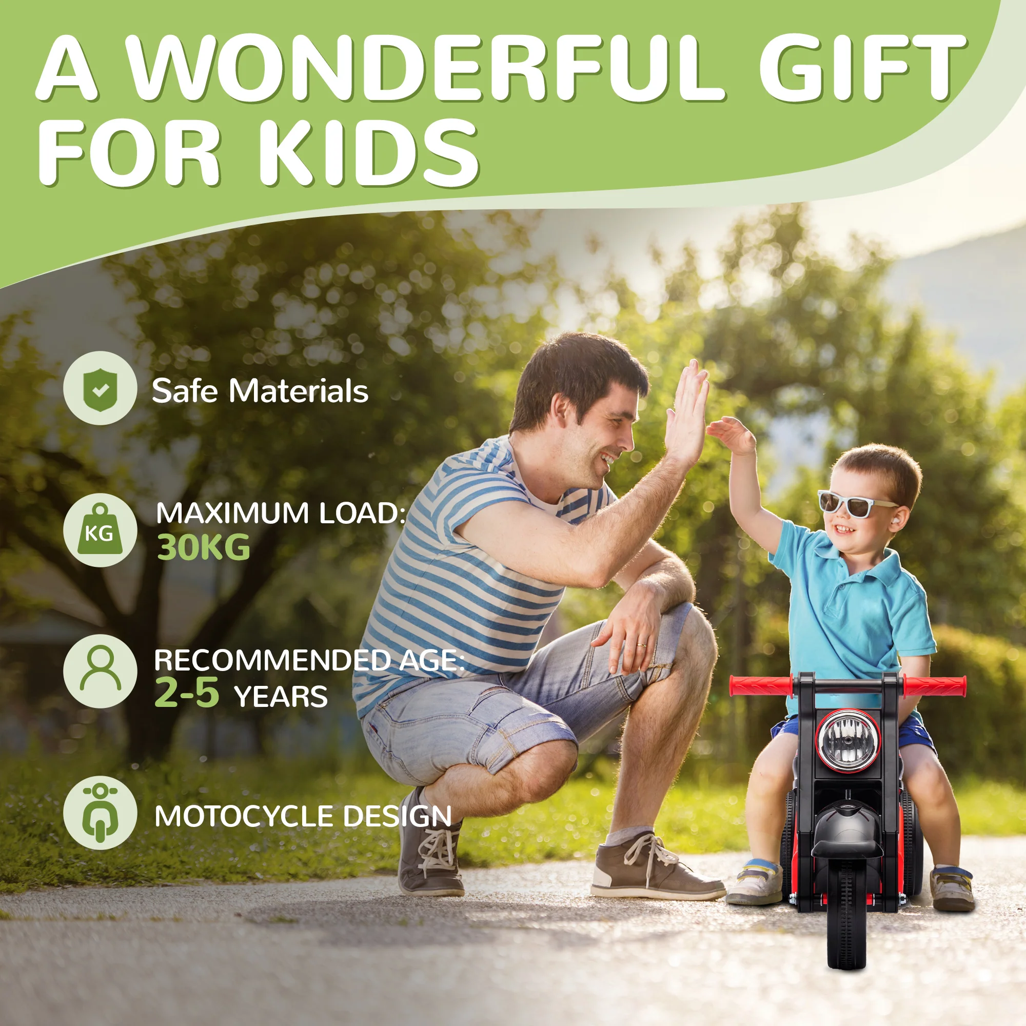 AIYAPLAY Cream White Ride On Car Foot To Floor Kids Car W/ Music, Bubble - Image 15