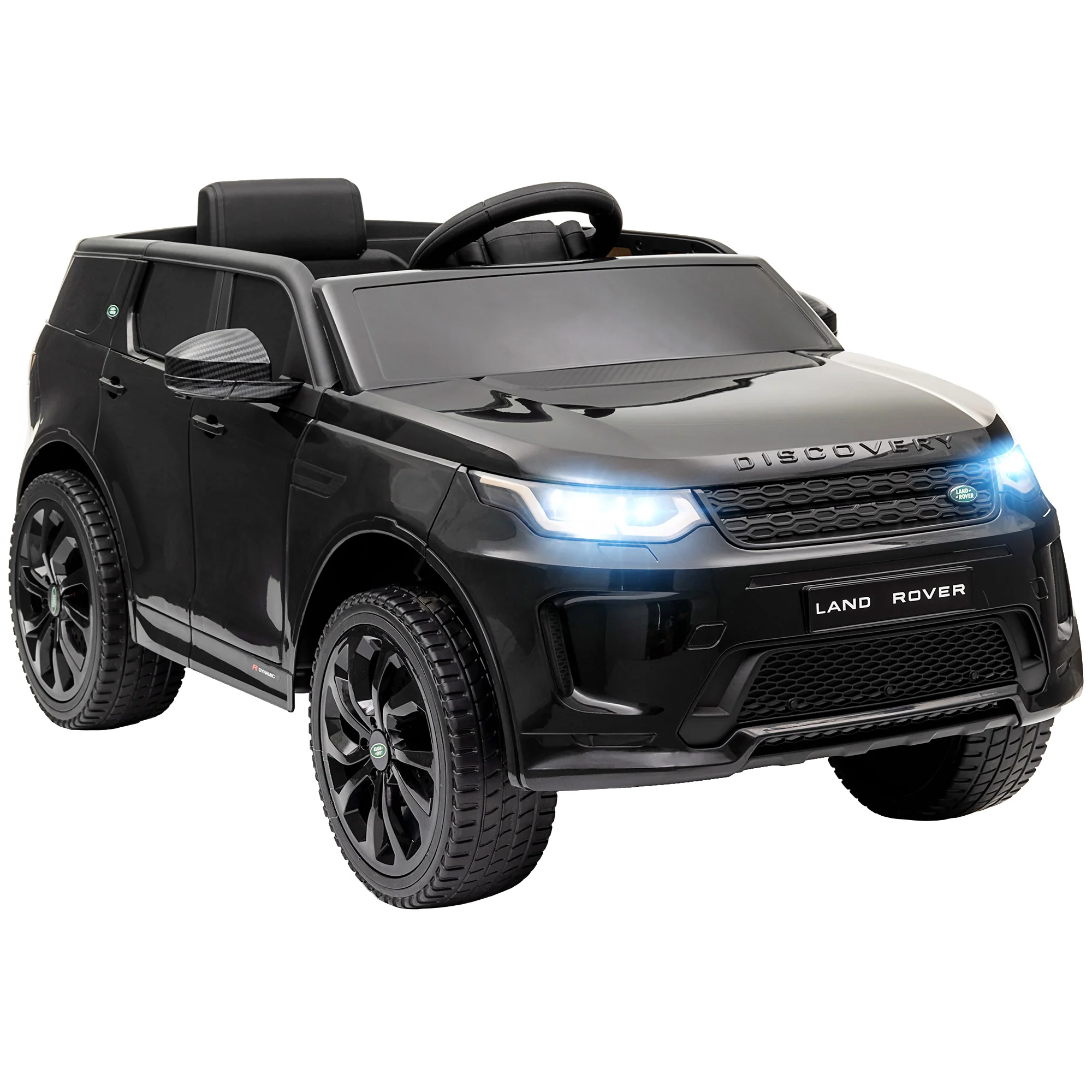 AIYAPLAY Land Rover Licensed Kids Electric Car W/ Remote Music - White/Black - Image 10