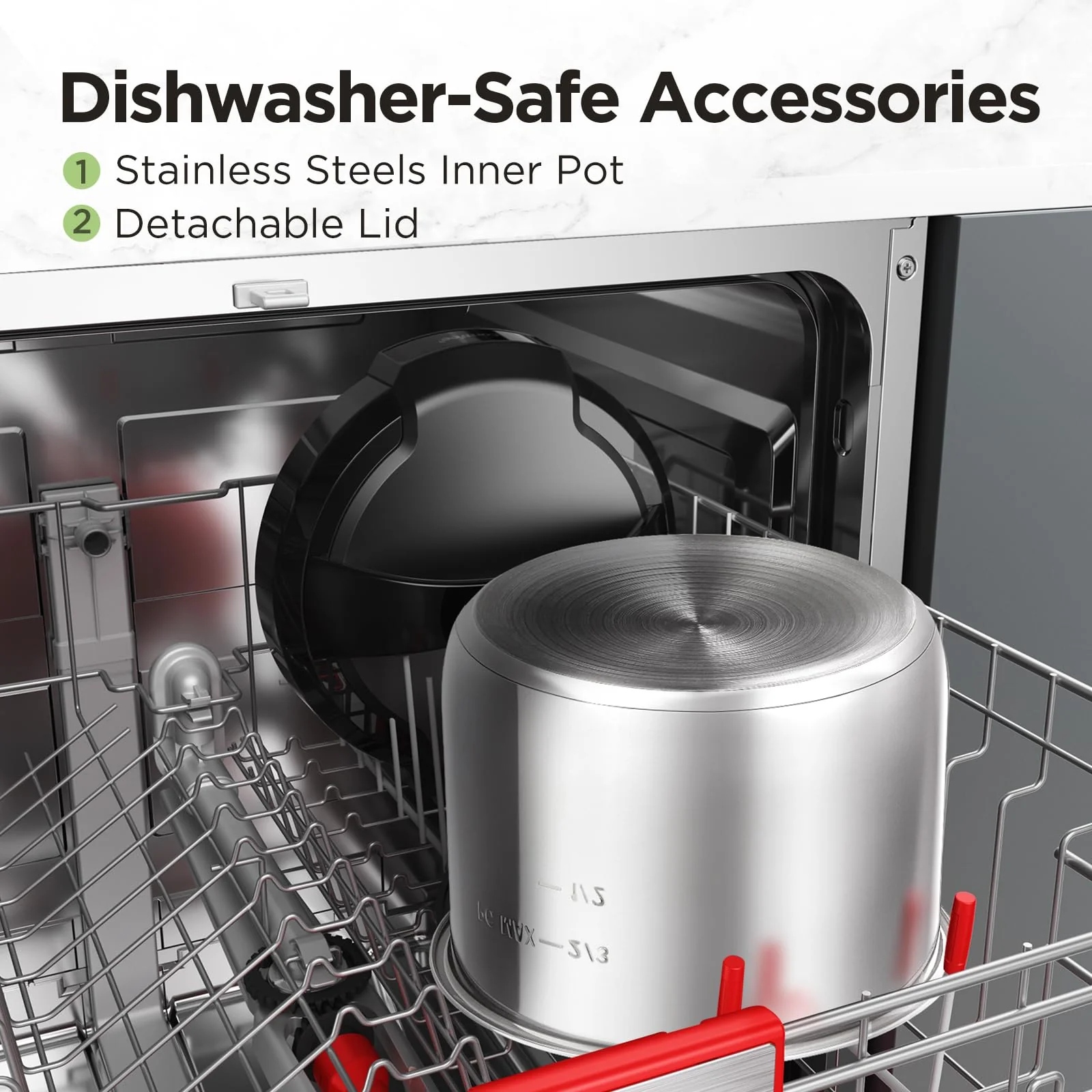 Comfee 1200W Multifunctional Household Pressure Cooker 7.6L Stainless Steel Inner Pot - Image 5