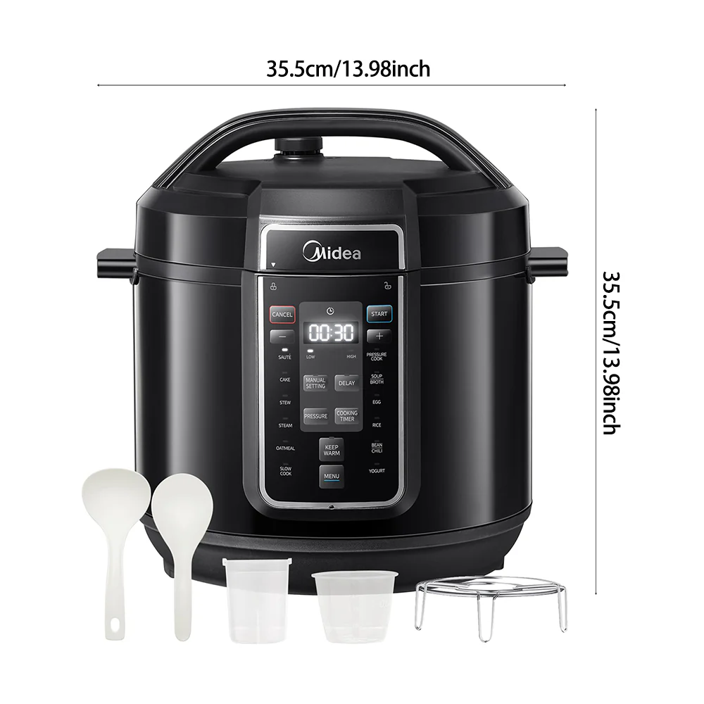 Comfee 1200W Multifunctional Household Pressure Cooker 7.6L Stainless Steel Inner Pot - Image 7
