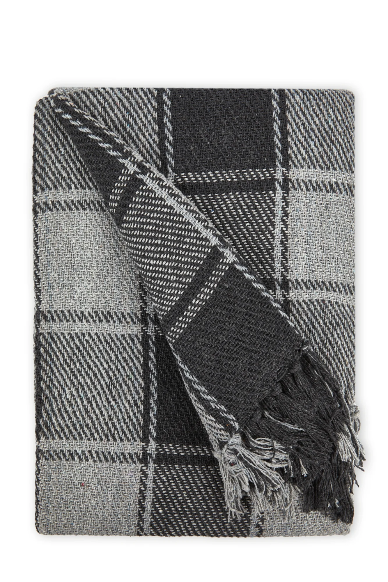 Frisco - Recycled Cotton Throw In Charcoal (50 Inch X 60 Inch) - Image 5