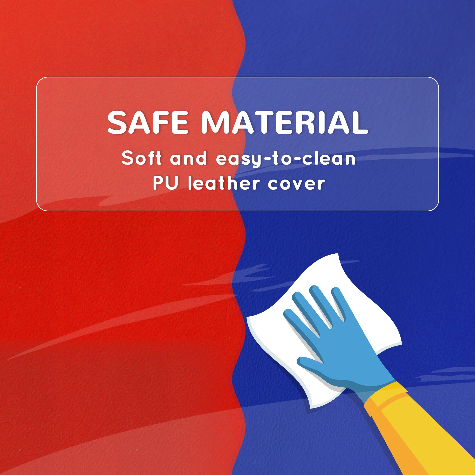 HOMCOM 2-piece Soft Play Set, Baby Foam Climber Block For Toddler, Dark Blue - Image 8