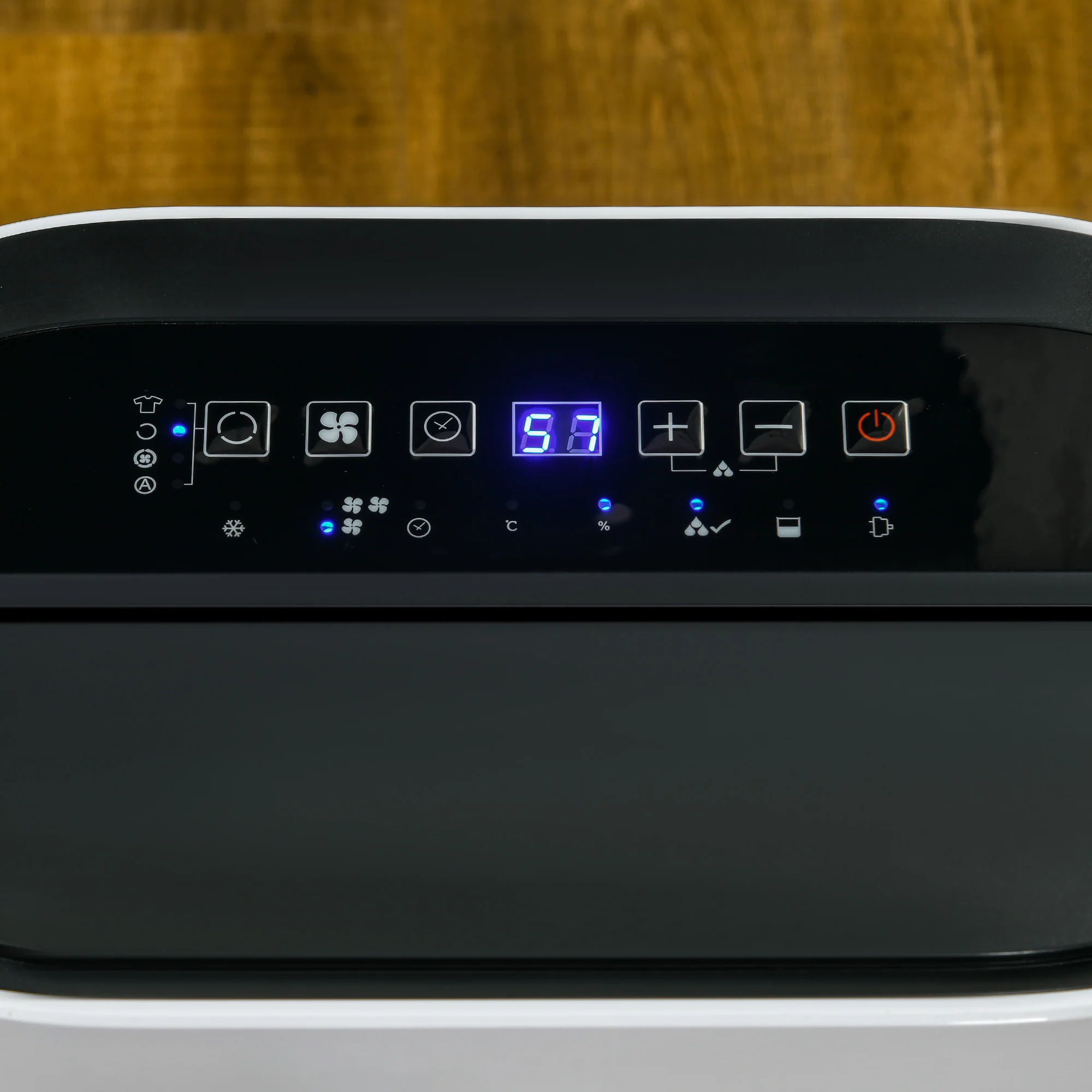 HOMCOM 20L/Day Quiet Air Dehumidifier With Purifier, Timer, For Home Laundry - Image 9