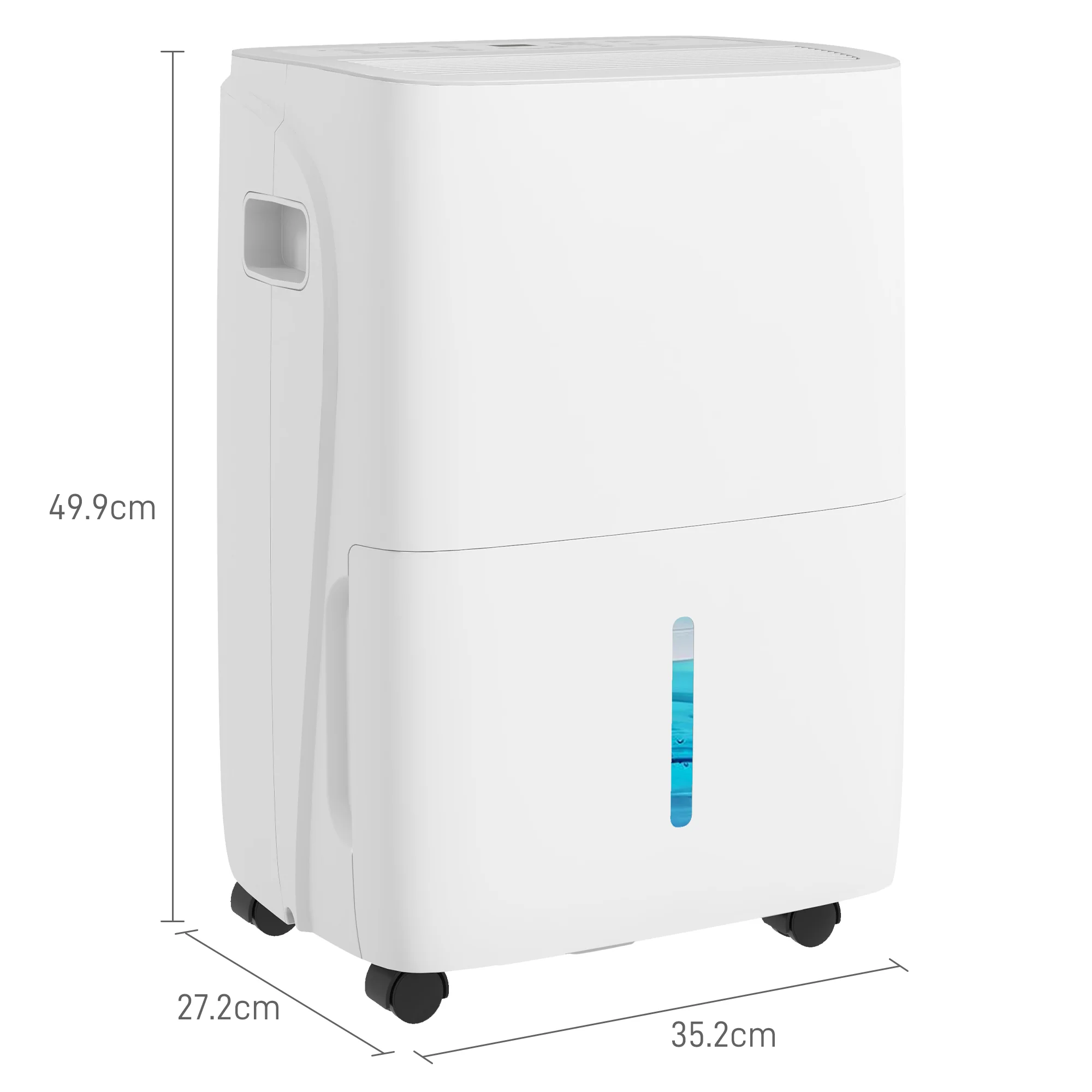 HOMCOM 30L/Day Dehumidifier For Home, With Auto-Clean Filter, 24H Timer - Image 5