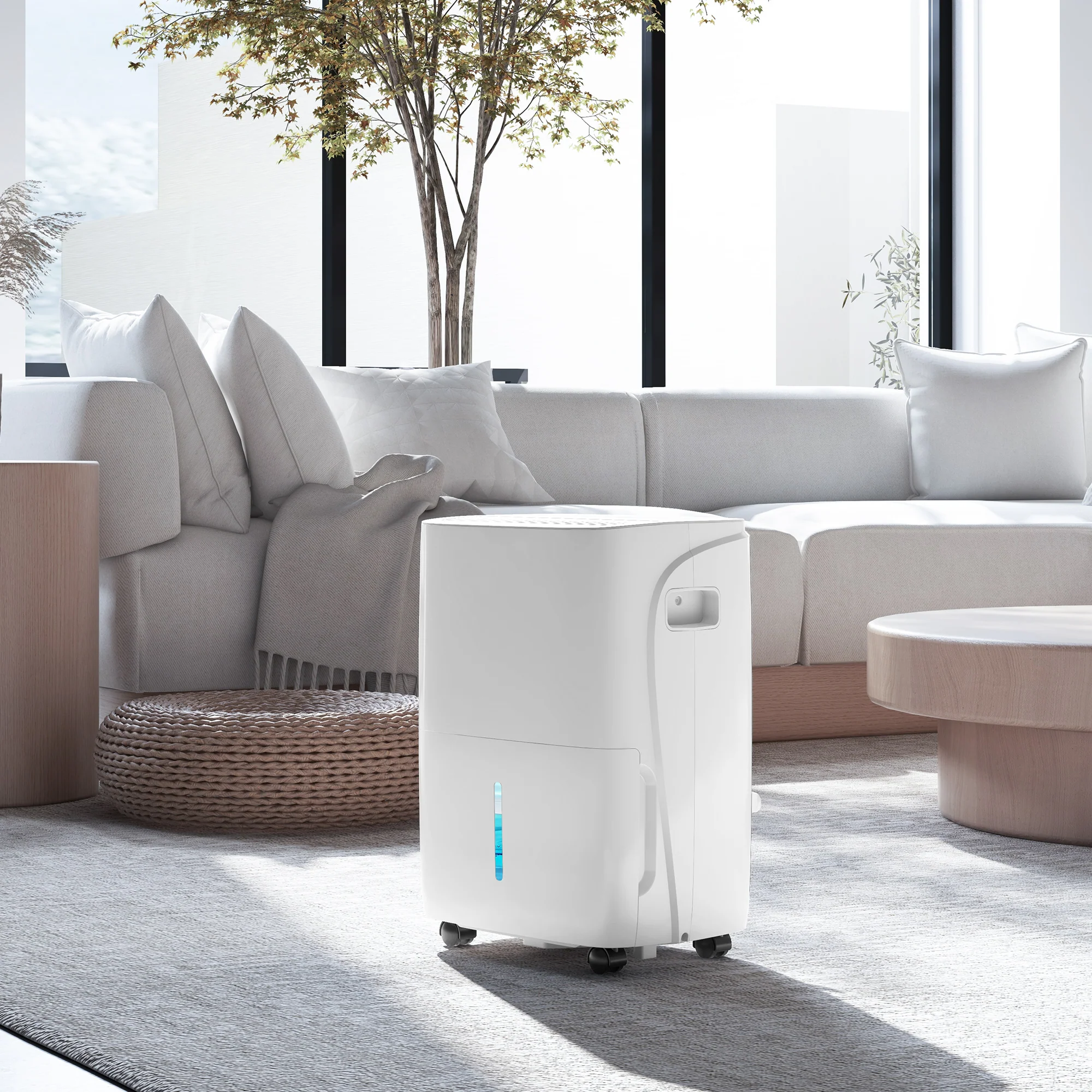 HOMCOM 30L/Day Dehumidifier For Home, With Auto-Clean Filter, 24H Timer - Image 8