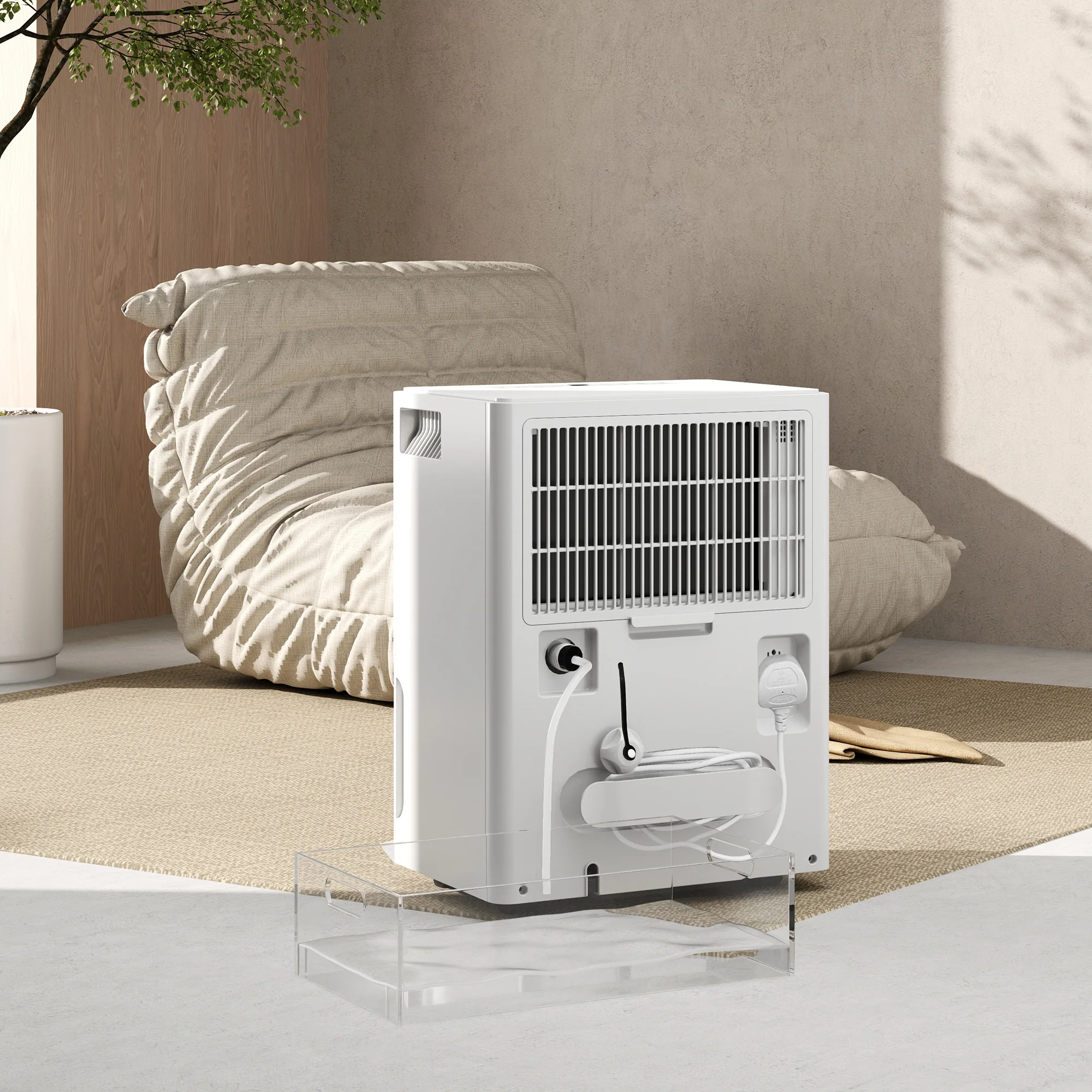 HOMCOM 30L Dehumidifier With Filter, Auto Defrost, For Home Laundry Drying - Image 9