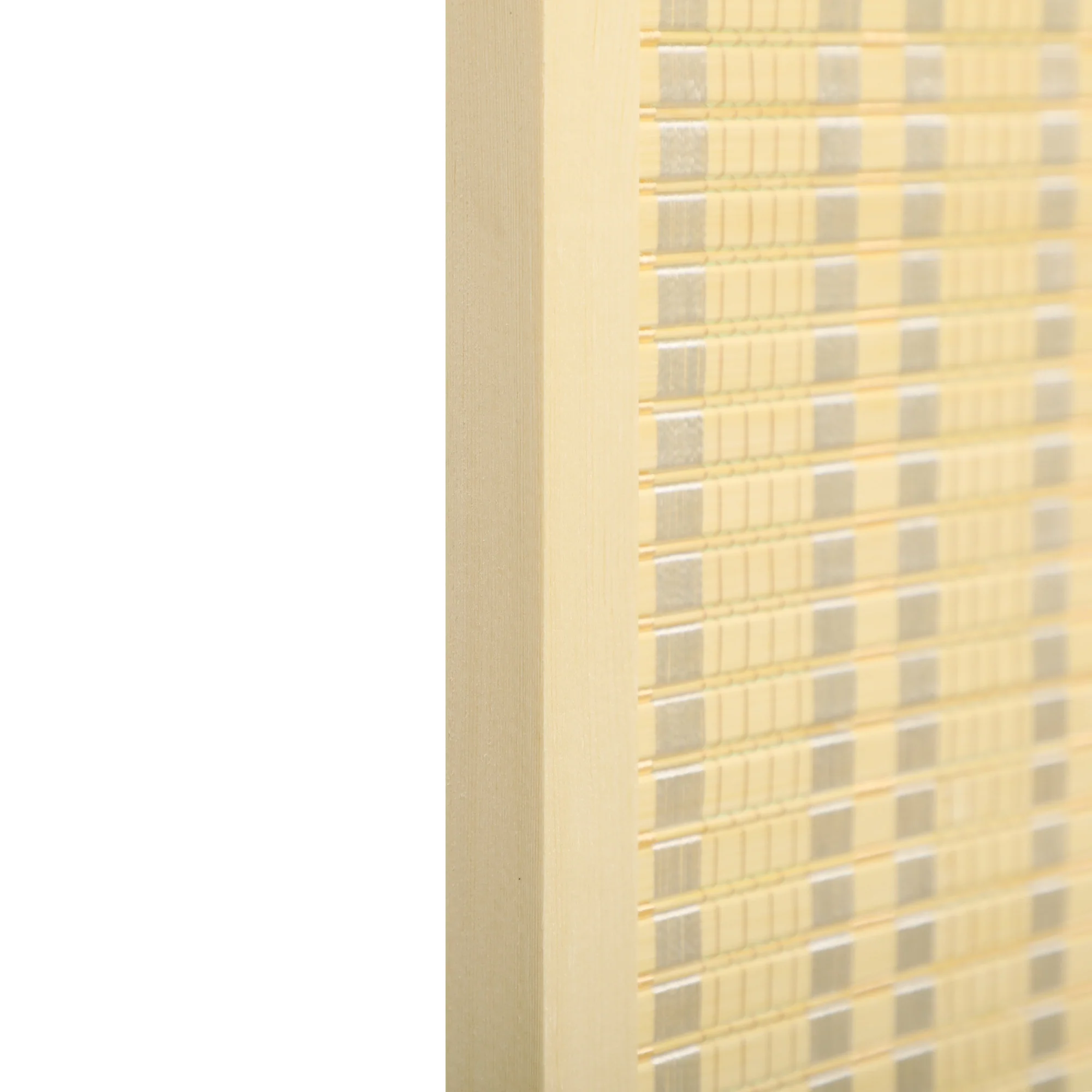 HOMCOM 4 Panel Folding Room Divider 170cm Wall Privacy Screen Protector Natural - Image 9