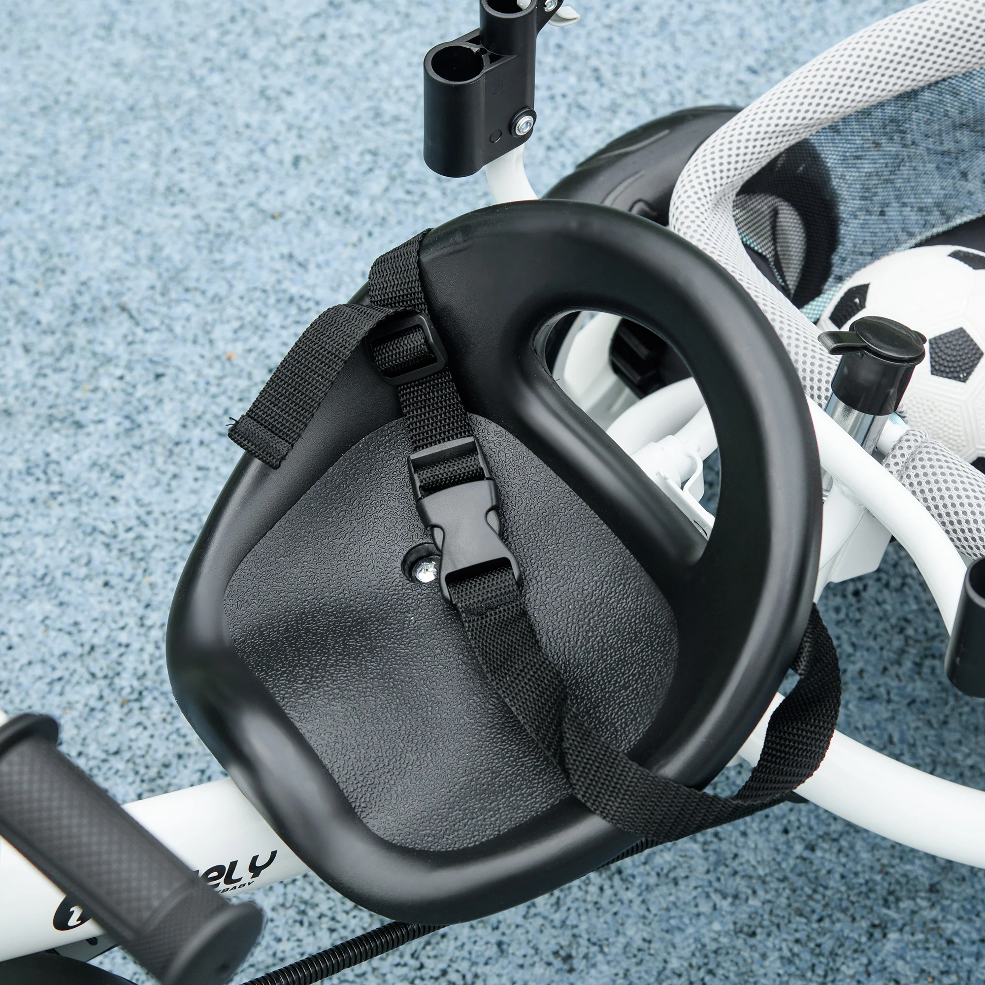 HOMCOM 6 In 1 Kids Trike, Stroller With Parent Handle, Green - Image 8