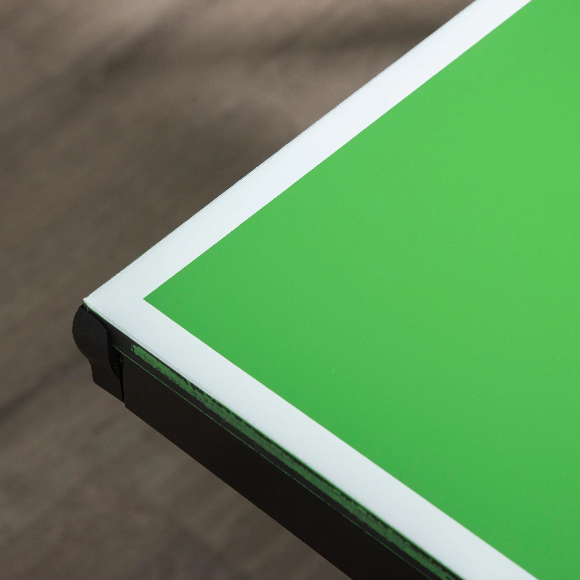 HOMCOM 6ft 182cm Mini Table Tennis Table Folding Ping Pong Table with Net Multi-Use Table for Indoor Outdoor Game, Green - Image 6