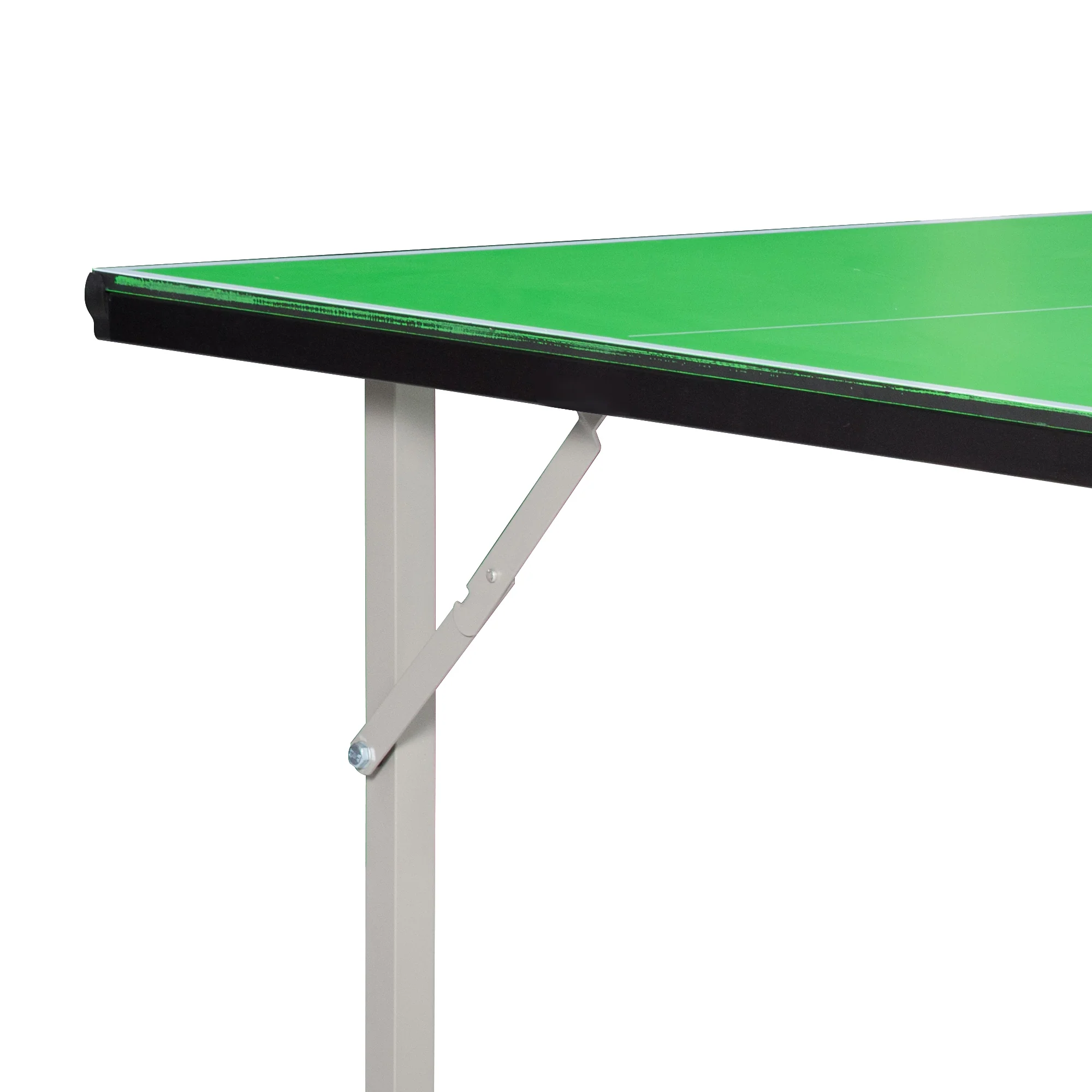 HOMCOM 6ft 182cm Mini Table Tennis Table Folding Ping Pong Table with Net Multi-Use Table for Indoor Outdoor Game, Green - Image 7