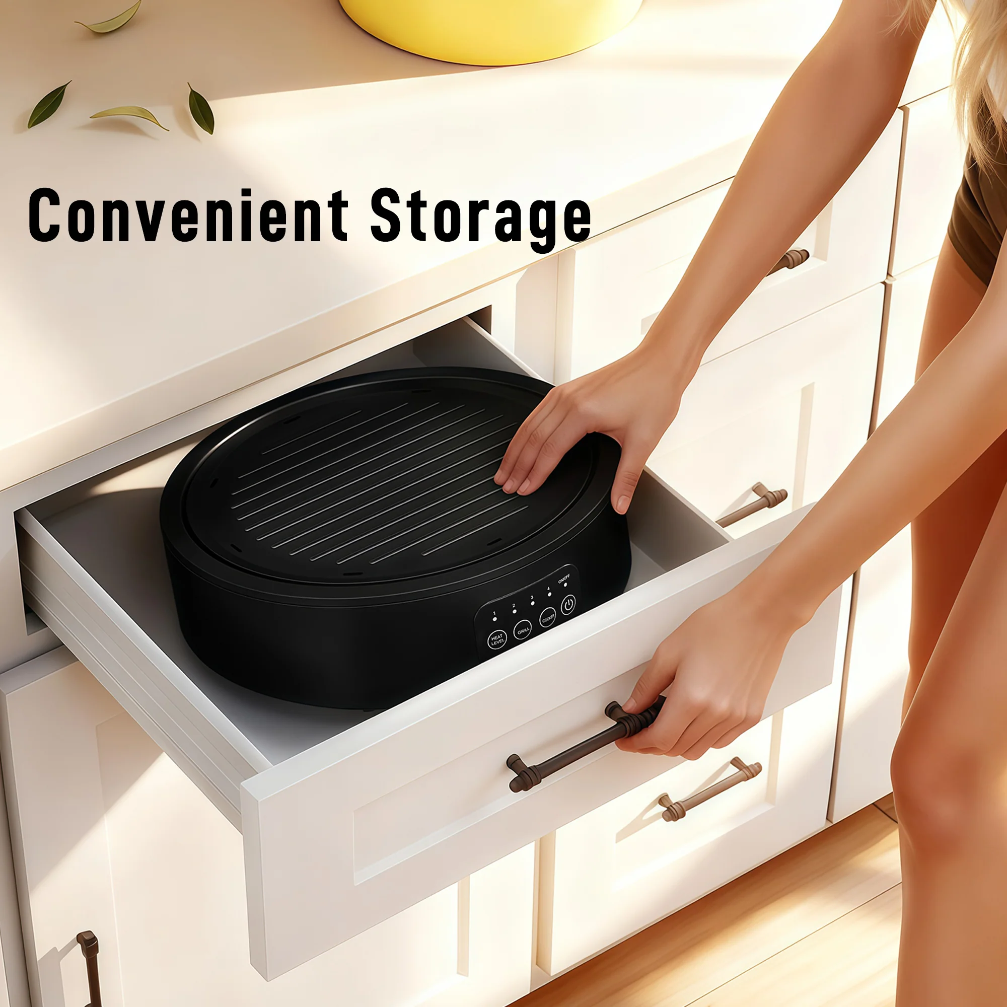 HOMCOM Electric Ceramic Hob With Grill Plate With 4 Heat Levels For All Type - Image 7