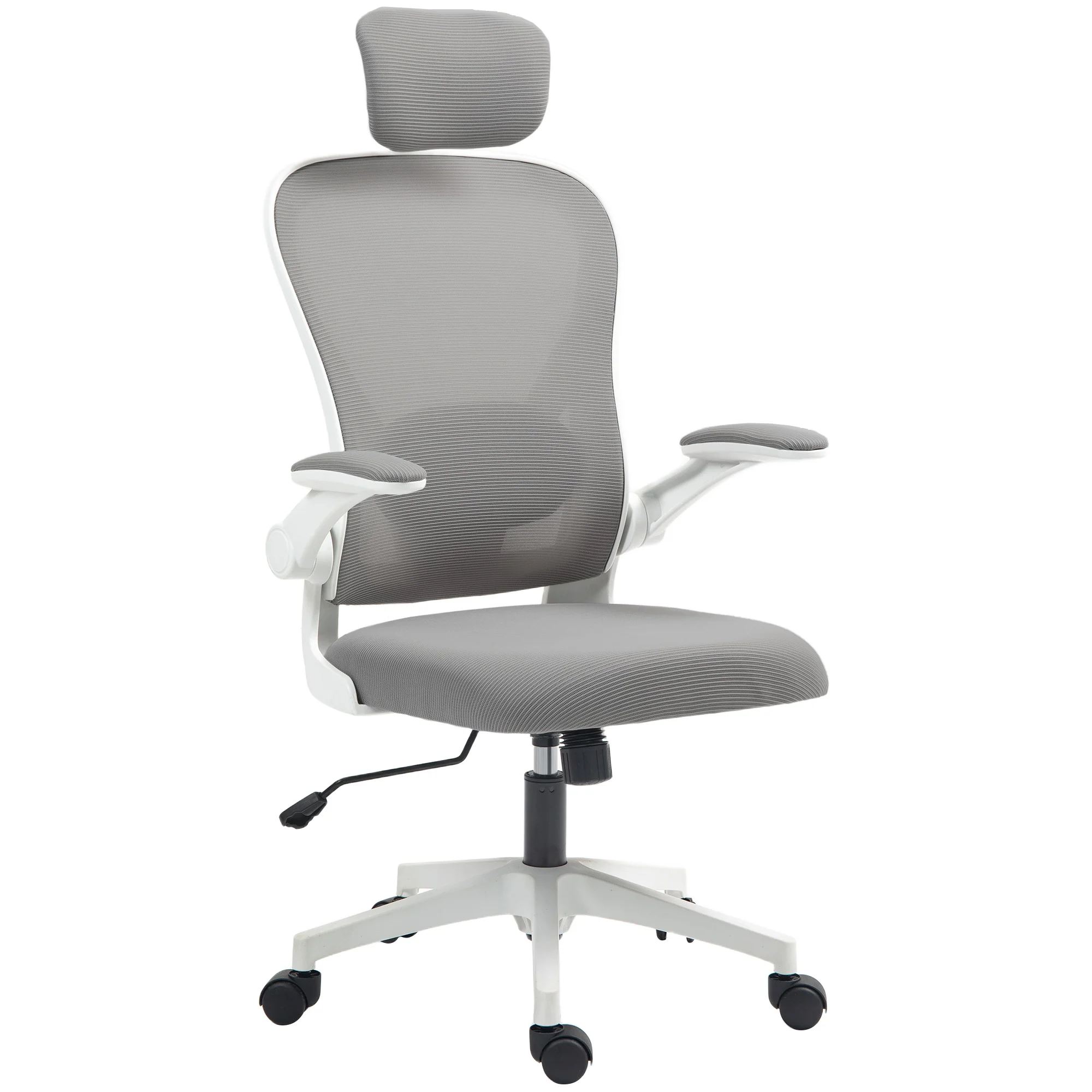 HOMCOM Executive Mesh Office Chair with Headrest, Lumbar Support - Image 10