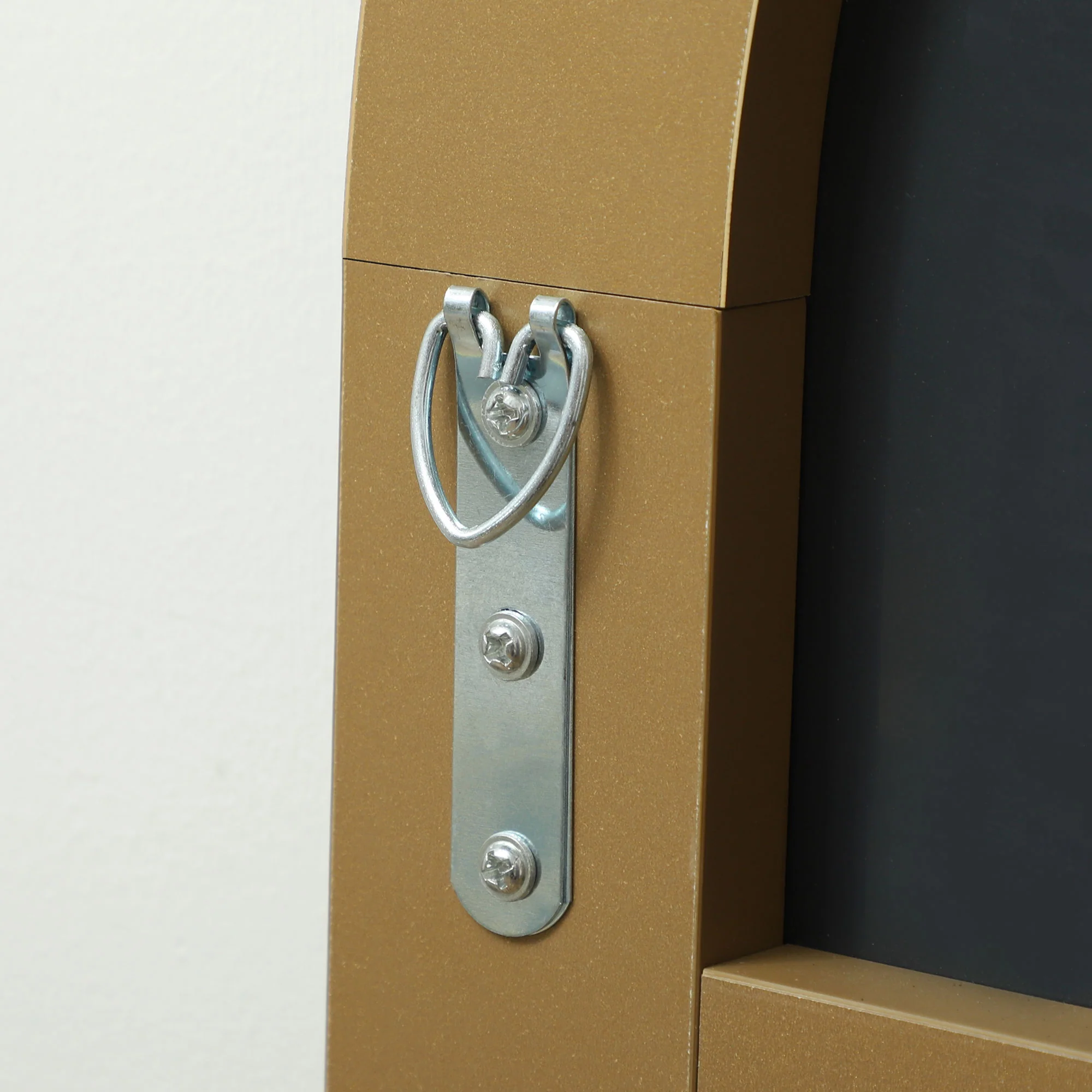 HOMCOM Floor Mirror Wall Mount Leaning Standing Mirror 50 X 150cm Gold Tone - Image 7