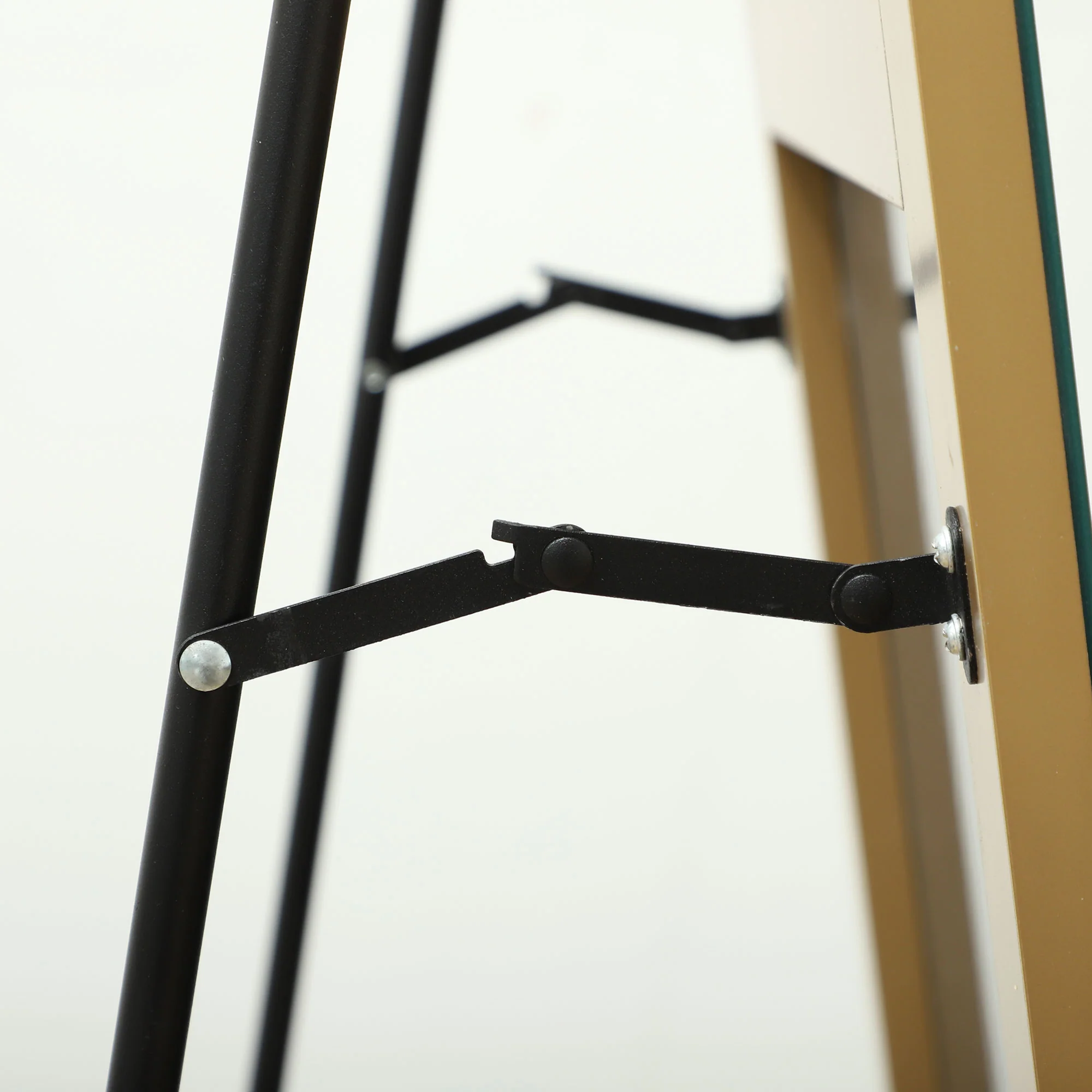 HOMCOM Floor Mirror Wall Mount Leaning Standing Mirror 50 X 150cm Gold Tone - Image 9