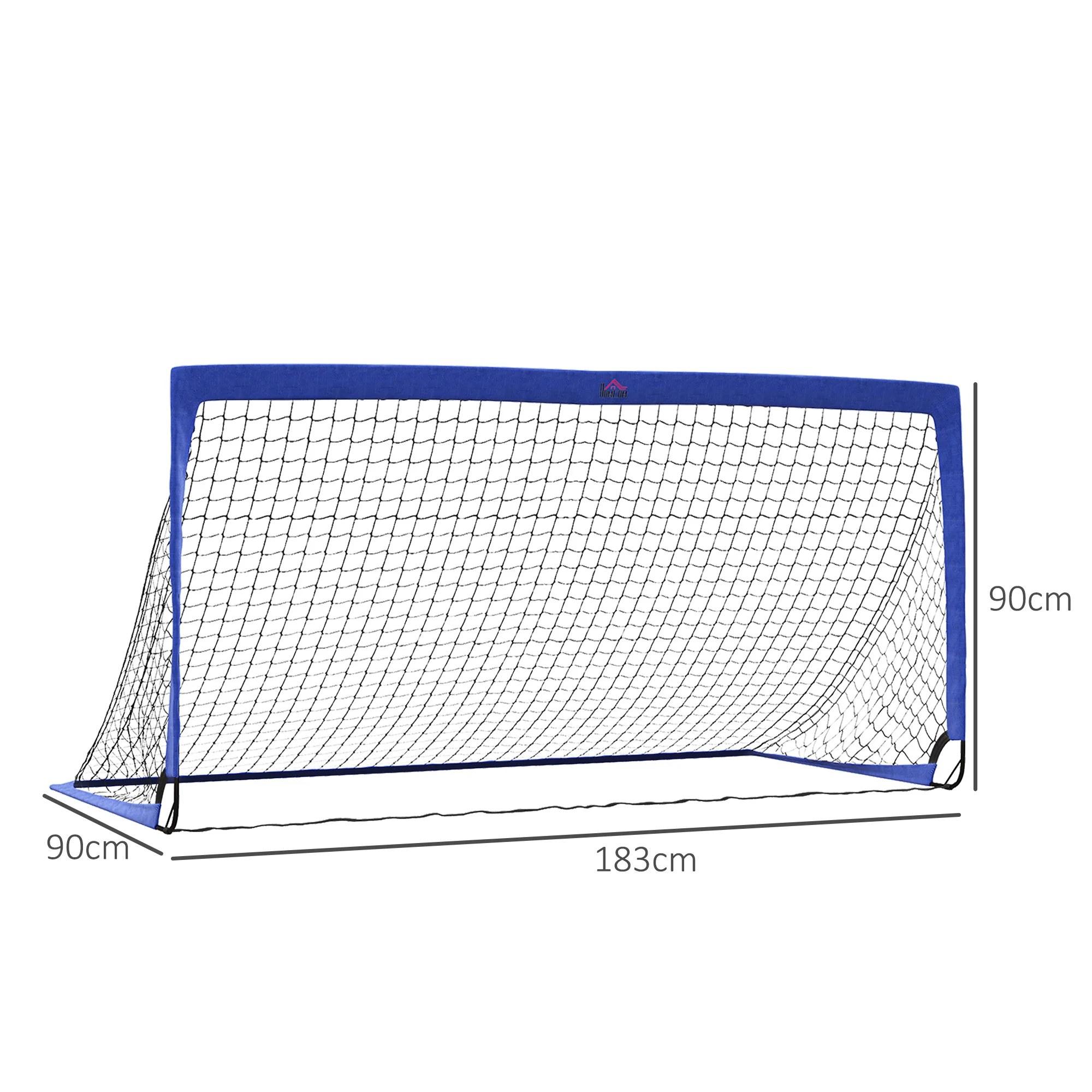 HOMCOM Football Goal Folding Outdoor With All Weather Net Teens Adults 6'x3' - Image 5