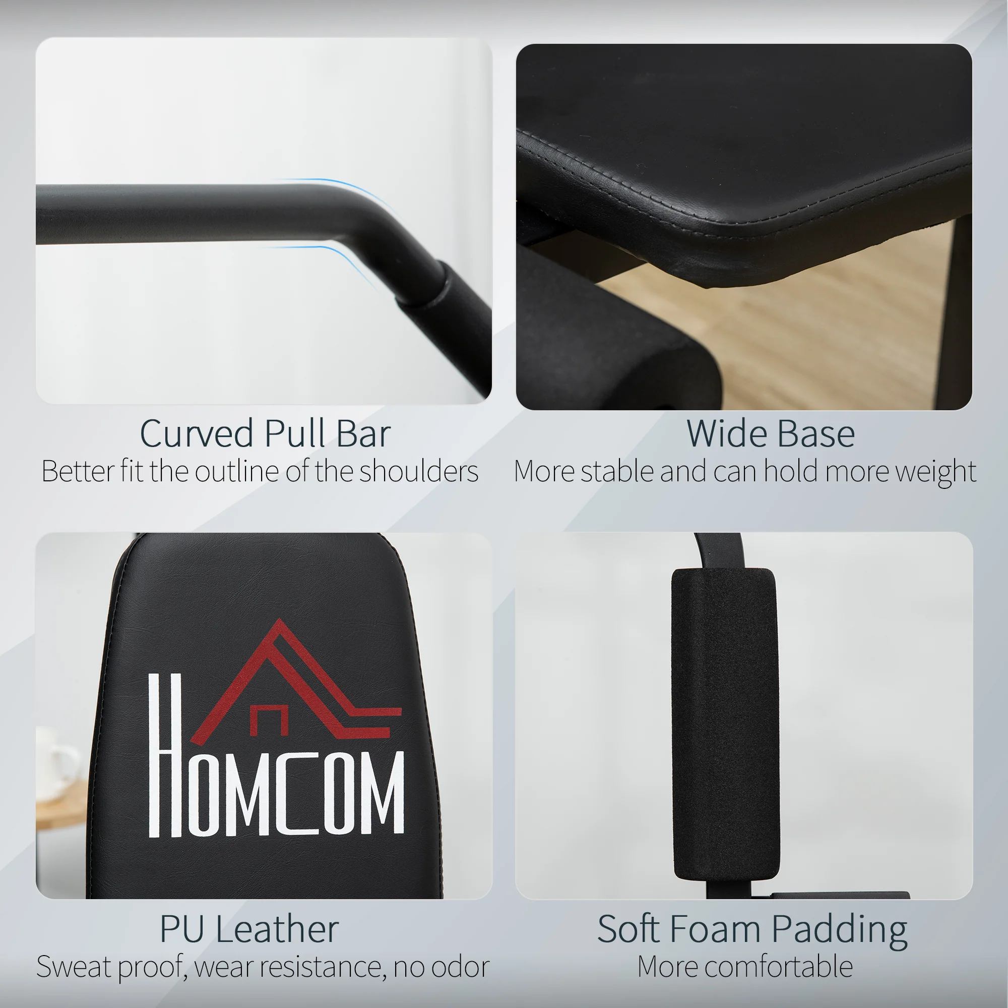 HOMCOM Multifunction Home Gym Machine with 45kg Weights for Full Body Workout - Image 7