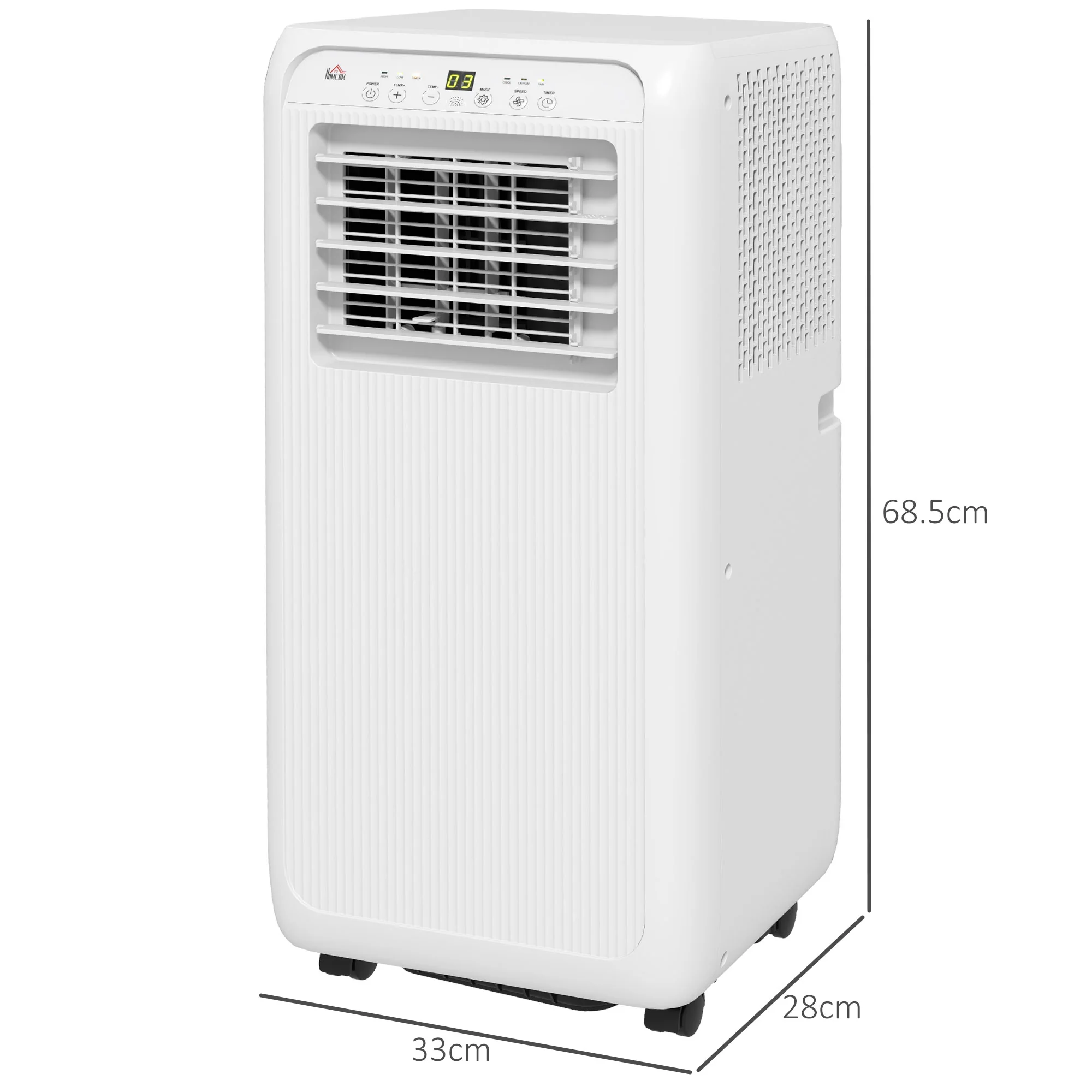 HOMCOM Portable Air Conditioner, Dehumidifier, Timer - Image 14