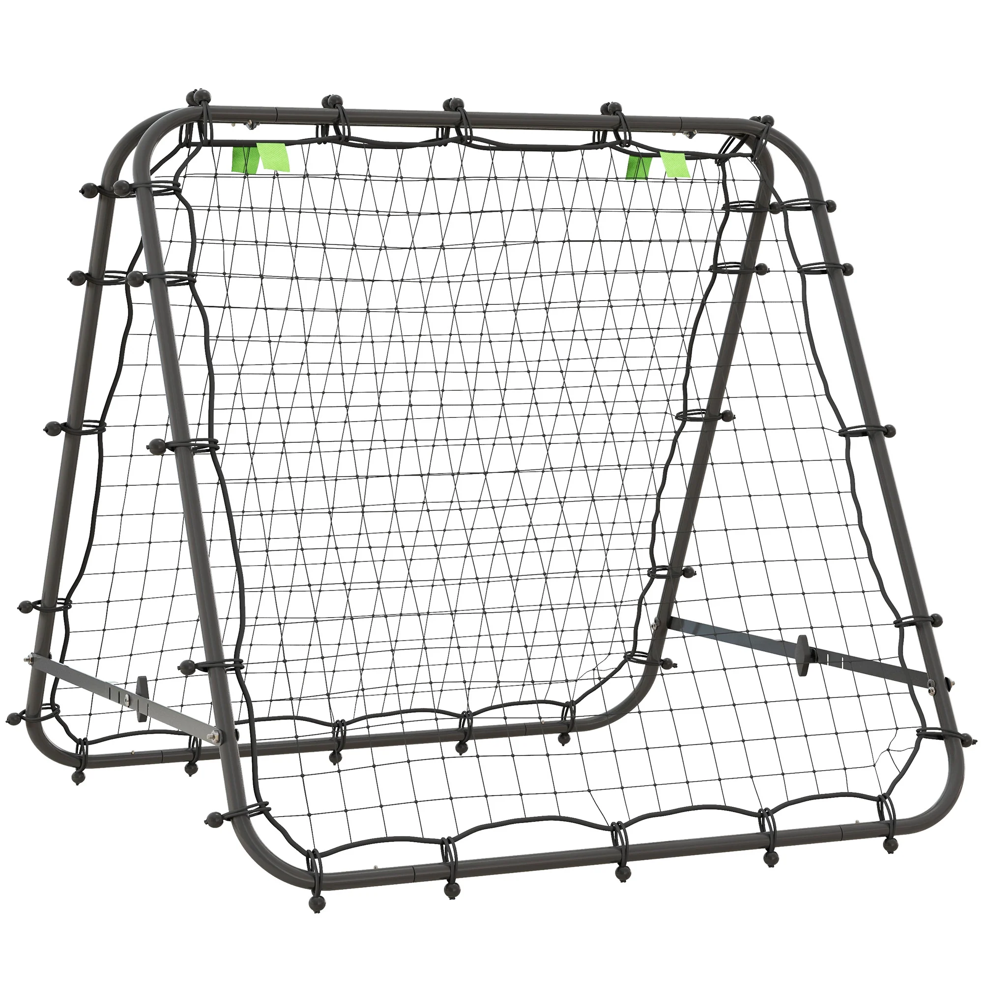 HOMCOM Rebounder Net Football Target Goal with Adjustable Angles, Red - Image 11