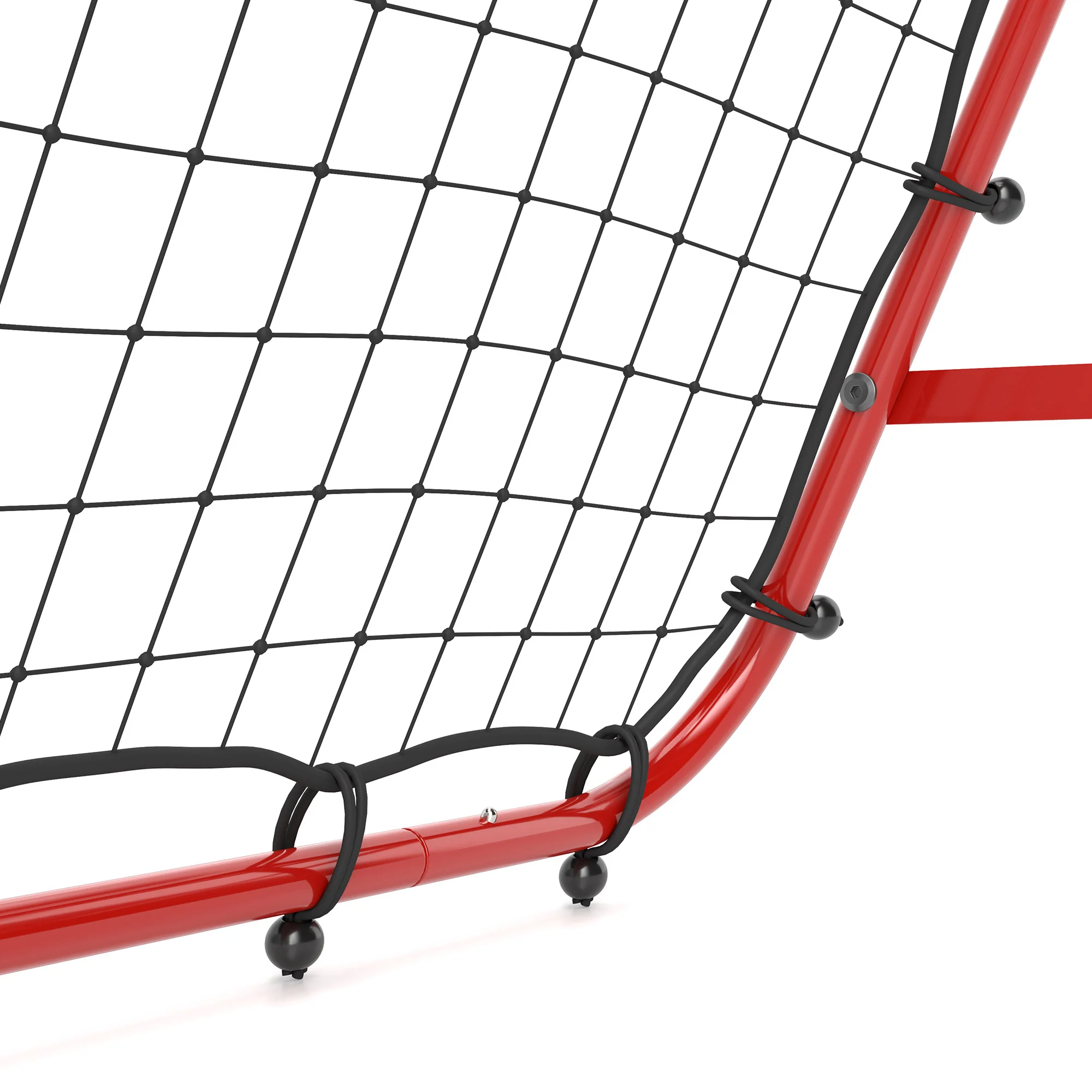 HOMCOM Rebounder Net Football Target Goal with Adjustable Angles, Red - Image 9