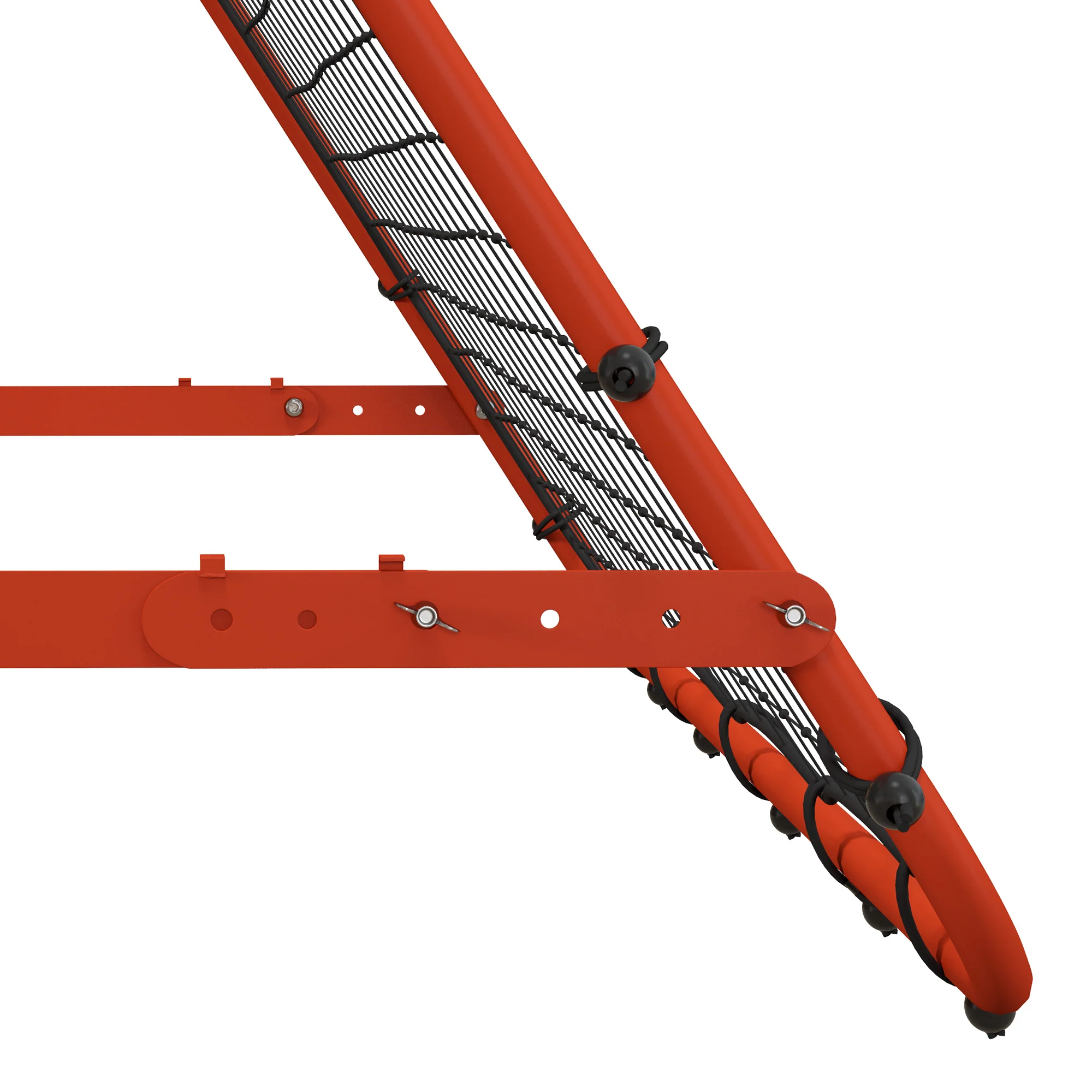 HOMCOM Rebounder Net Kids Adults Football Training Aid Adjustable Red - Image 7