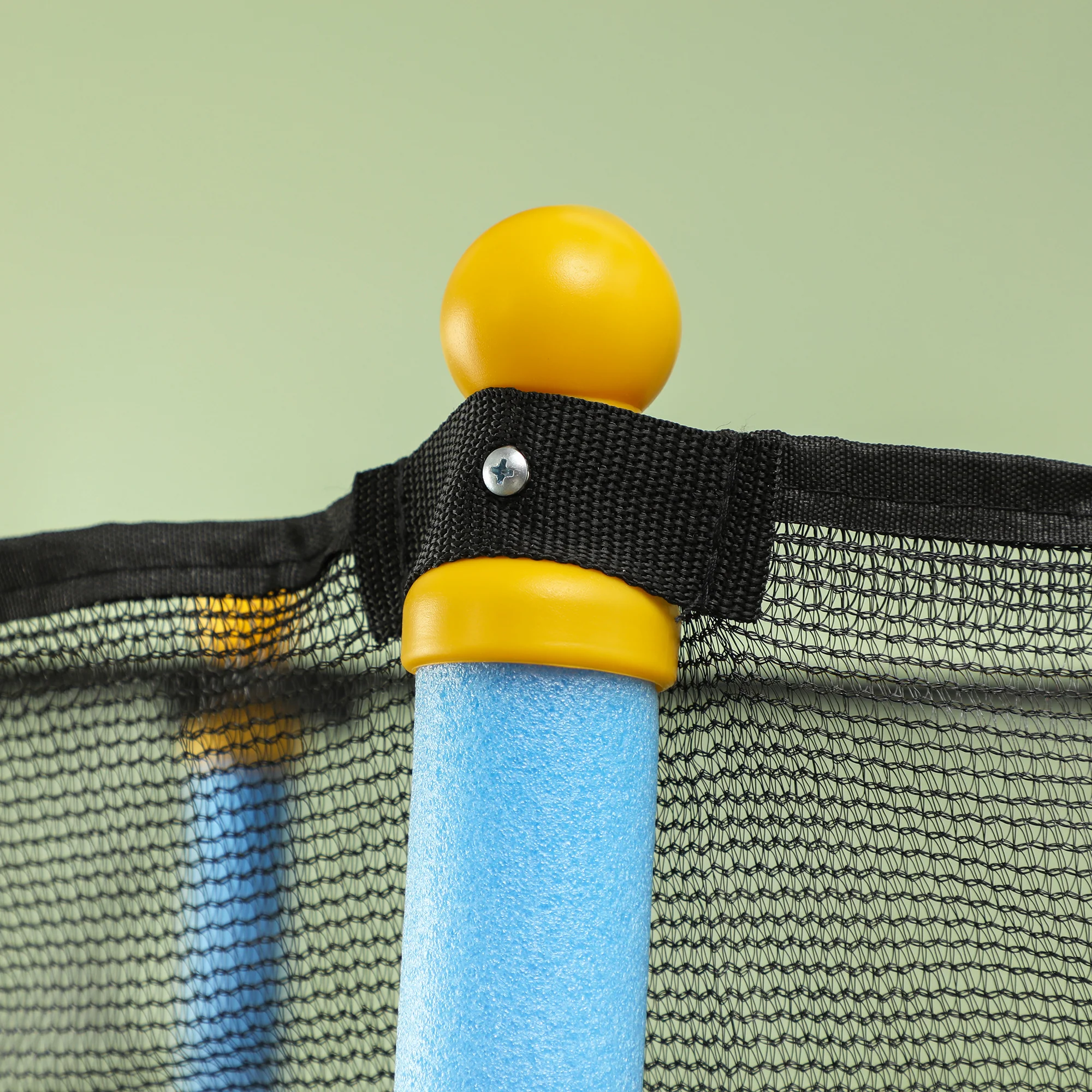 HOMCOM Trampoline For Kids W/Enclosure Net Built-in Zipper 3-10 Year - Image 8