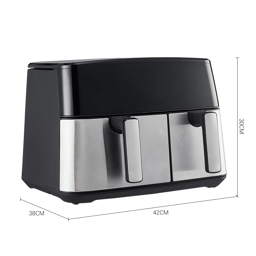 Livingandhome 6.5L+3.5L Touch Screen Dual Basket Air Fryer - Image 9