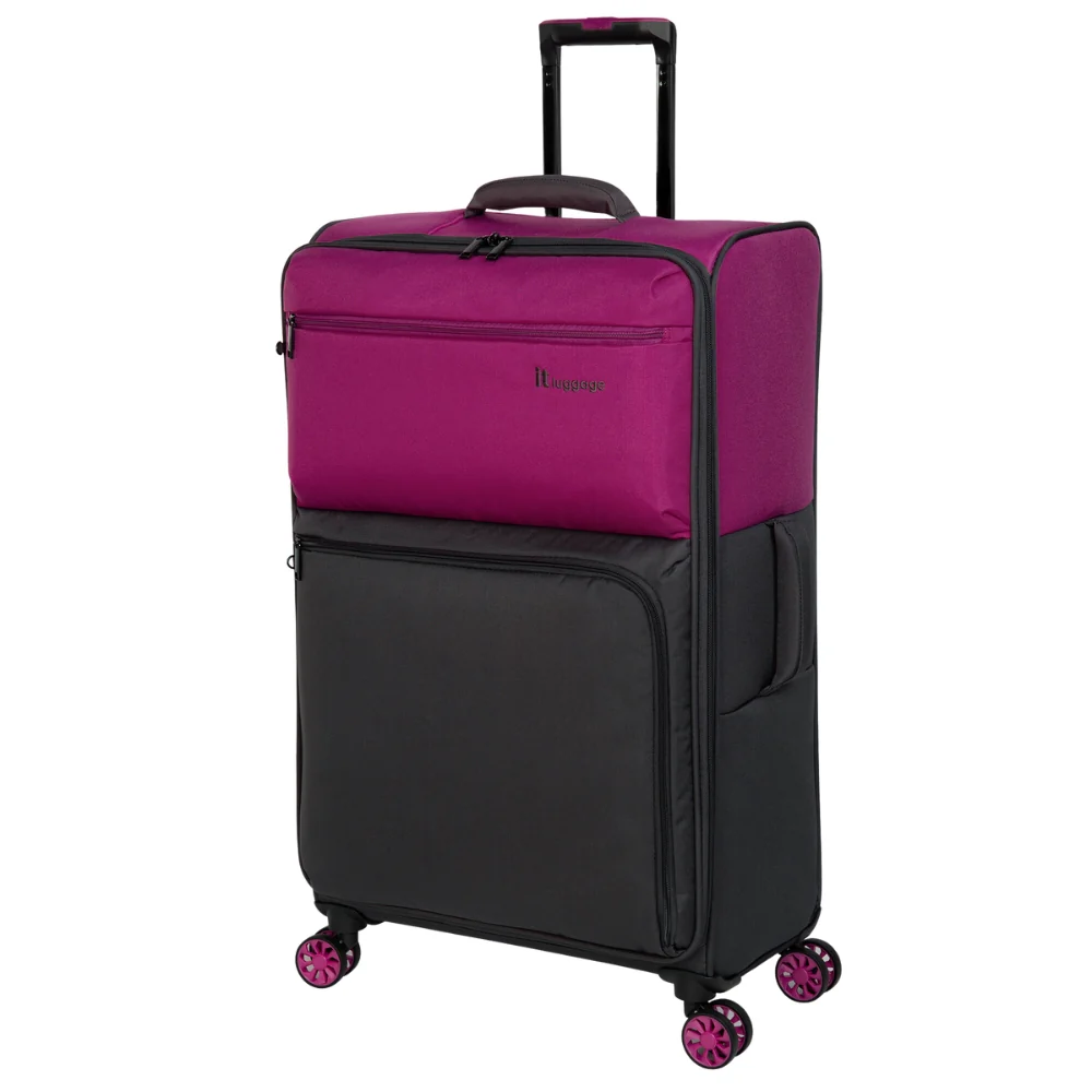 IT Luggage Duo-Tone Fuchsia & Magneta 8 Wheel Suitcase - Image 10