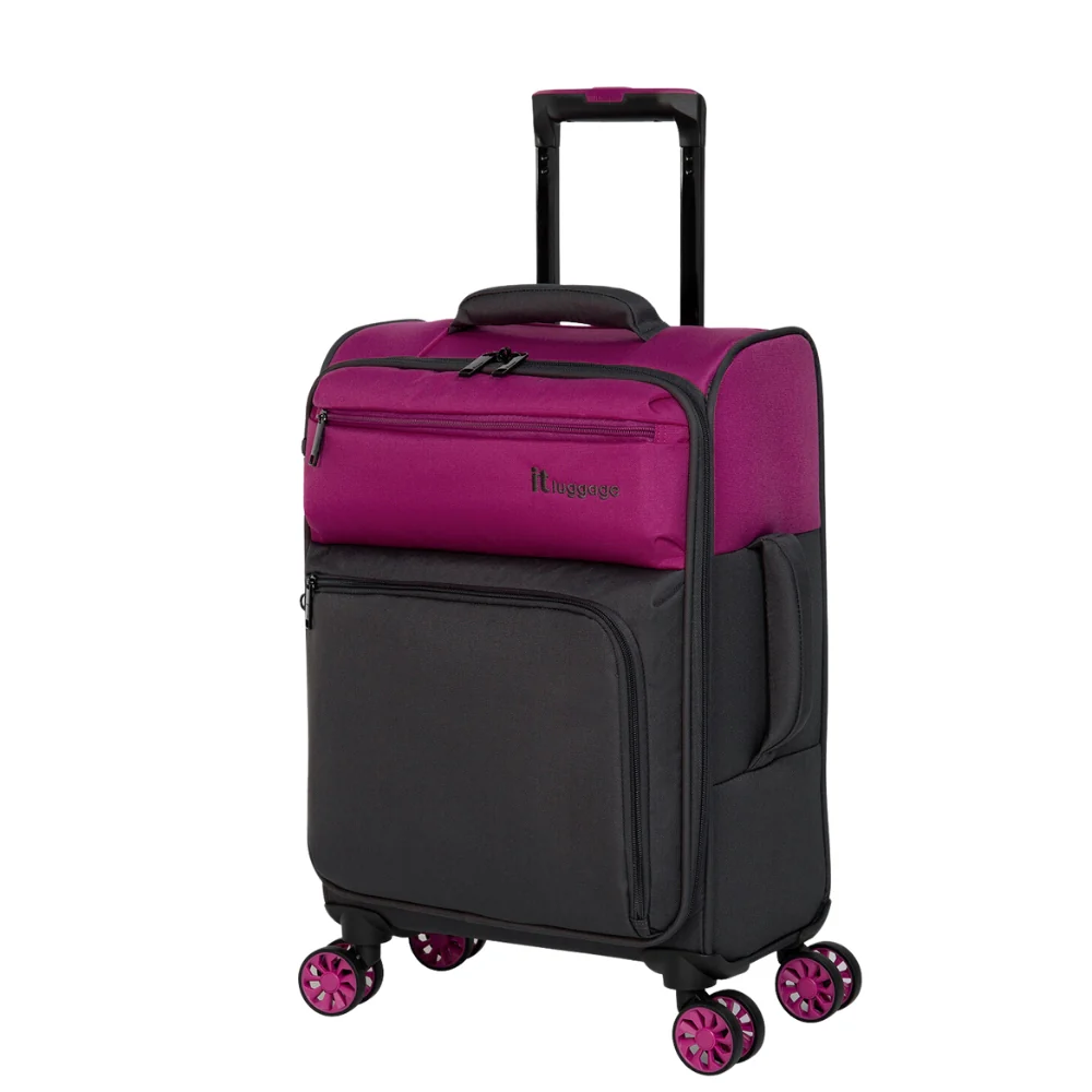 IT Luggage Duo-Tone Fuchsia & Magneta 8 Wheel Suitcase - Image 8