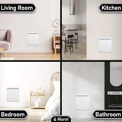 MYLEK Electric Panel Heater - Wall Mounted Or Free Standing 2000w - Image 4