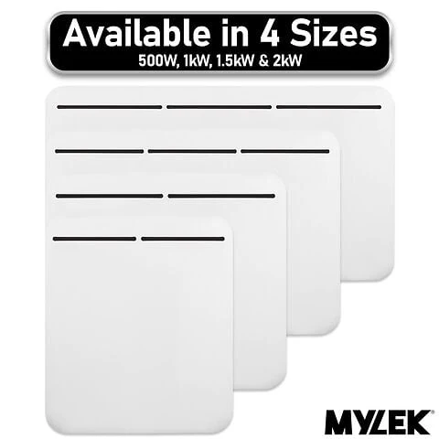 MYLEK Electric Panel Heater - Wall Mounted Or Free Standing 2000w - Image 9