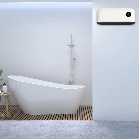 MYLEK Over Door Heater 2000W Wall Mounted Indoor Overdoor Hot Air Downflow Curtain White - Image 6