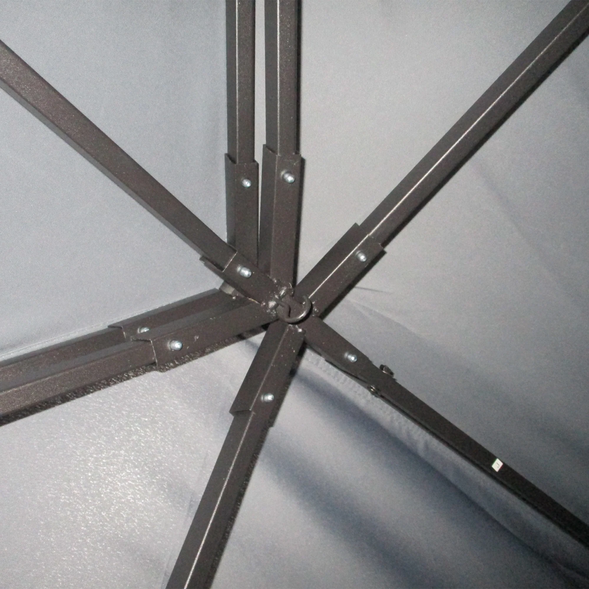 Outsunny 3x4m 2-Tier Gazebo Aluminium Garden Marquee Party Tent Light Grey - Image 9