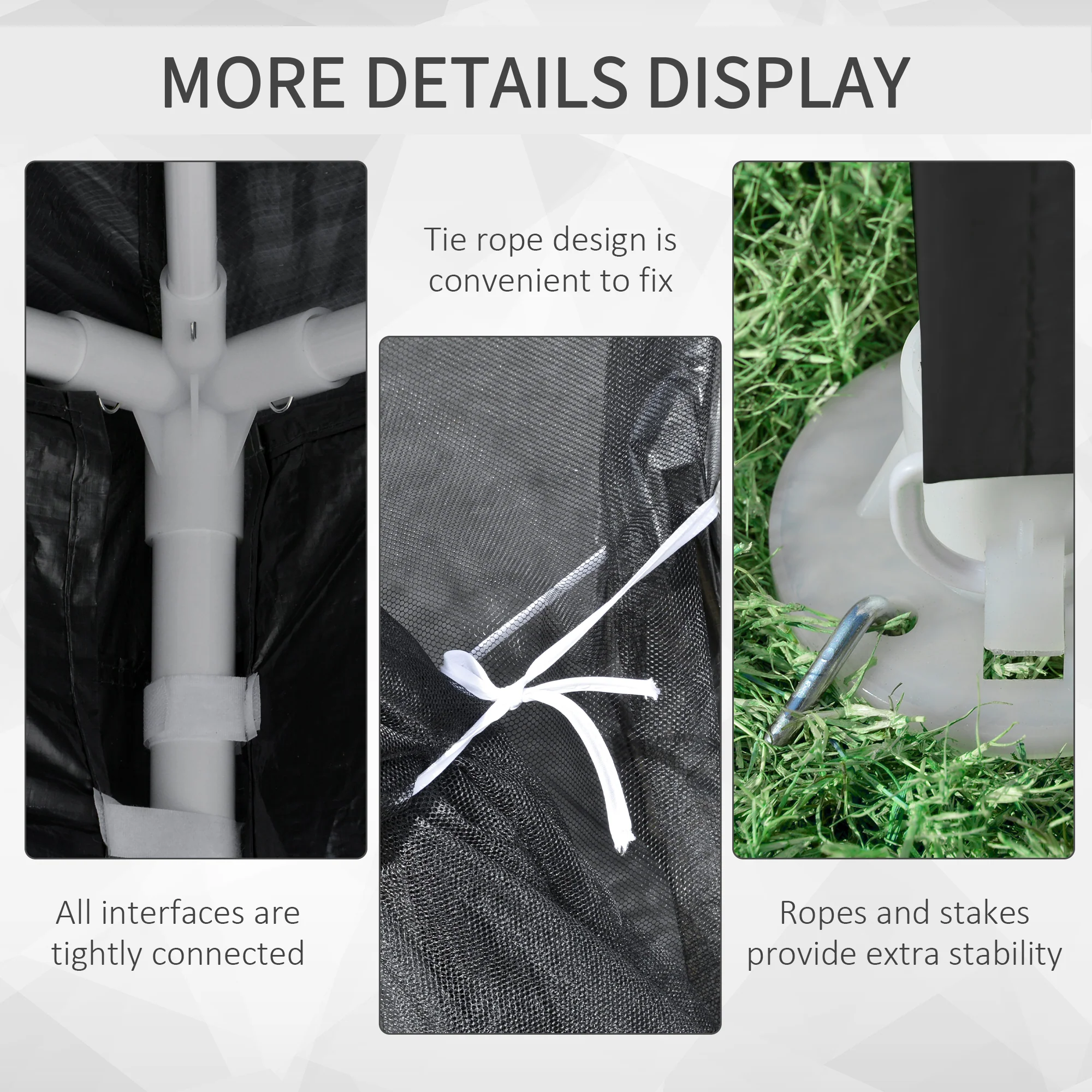 Outsunny 4 X 3m Party Tent Waterproof Garden Gazebo Canopy Wedding Cover Shade - Image 6