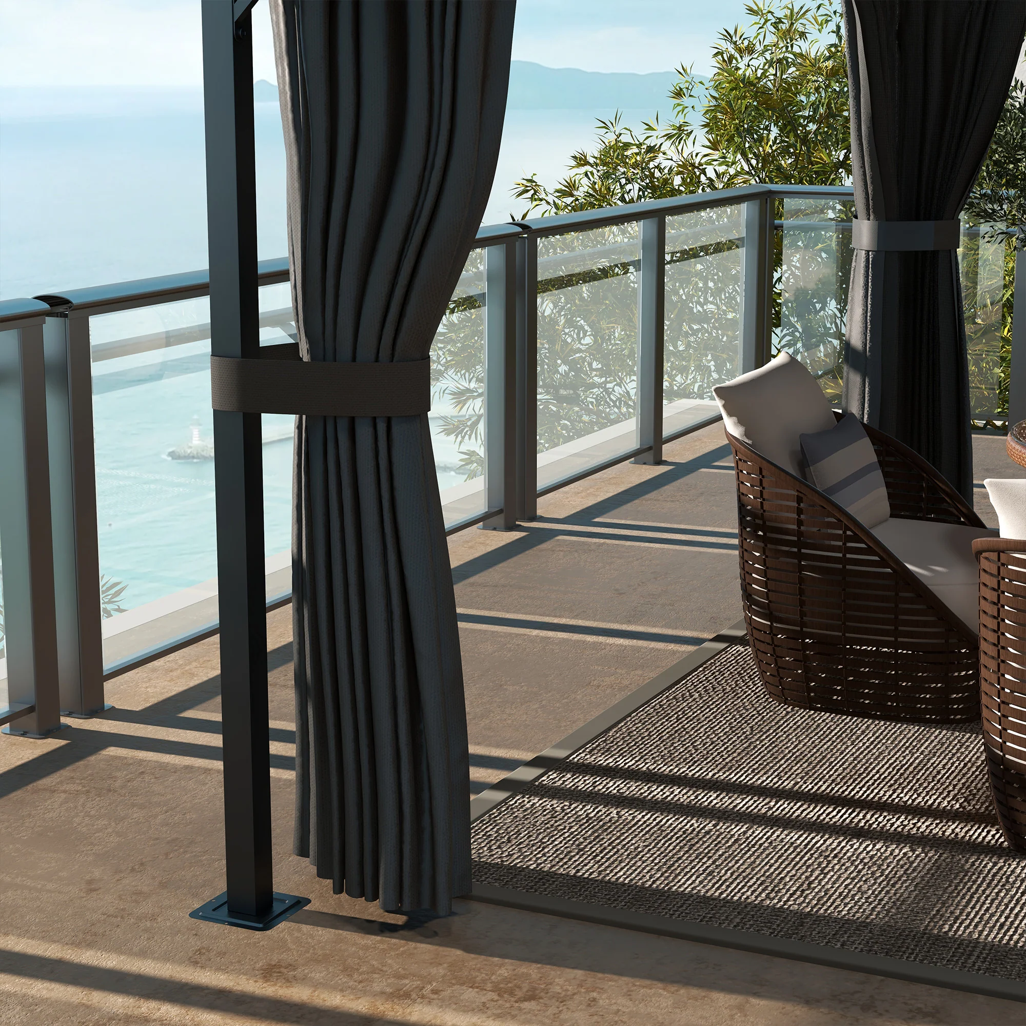 Outsunny 4 X 3(m) Polycarbonate Gazebo For Lawn, Yard, Patio, Deck - Image 8