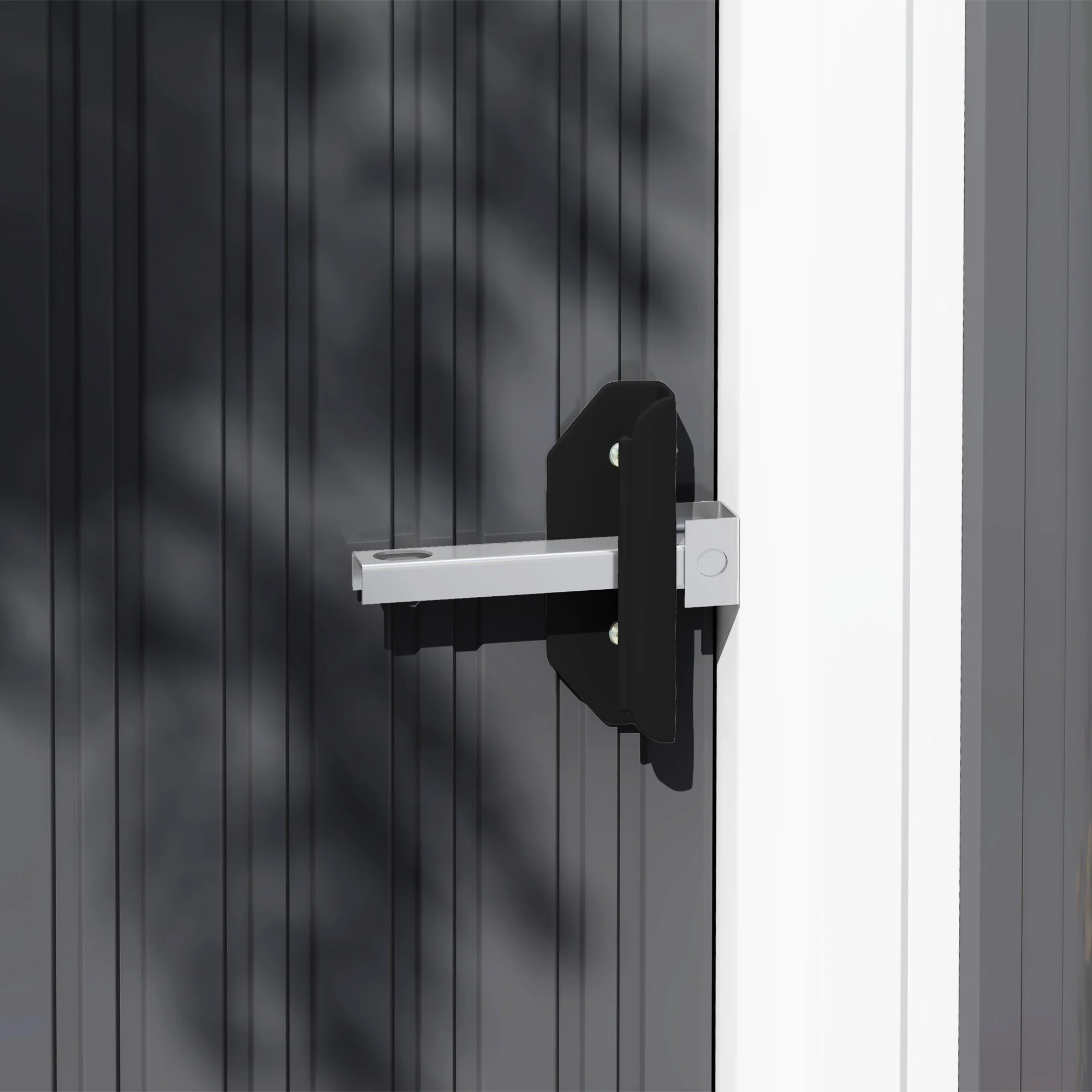 Outsunny 5 x 3ft Garden Storage Shed Sliding Door Sloped Roof Tool, Grey - Image 9