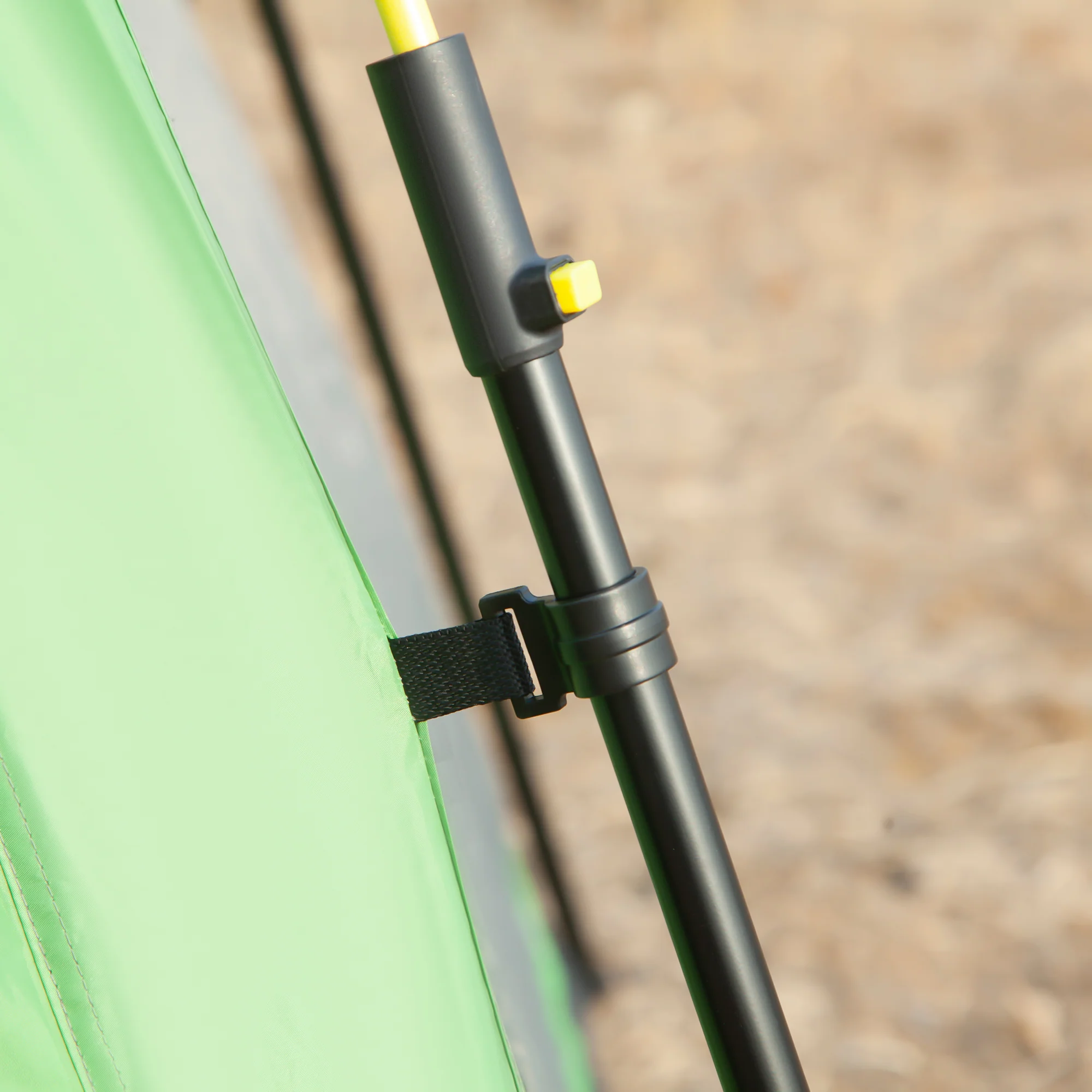 Outsunny 6 Person Pop Up Camping Tent, 2-Tier Design Backpacking Tent with 4 Windows 2 Doors Portable Carry Bag for Fishing Hiking, Green - Image 7