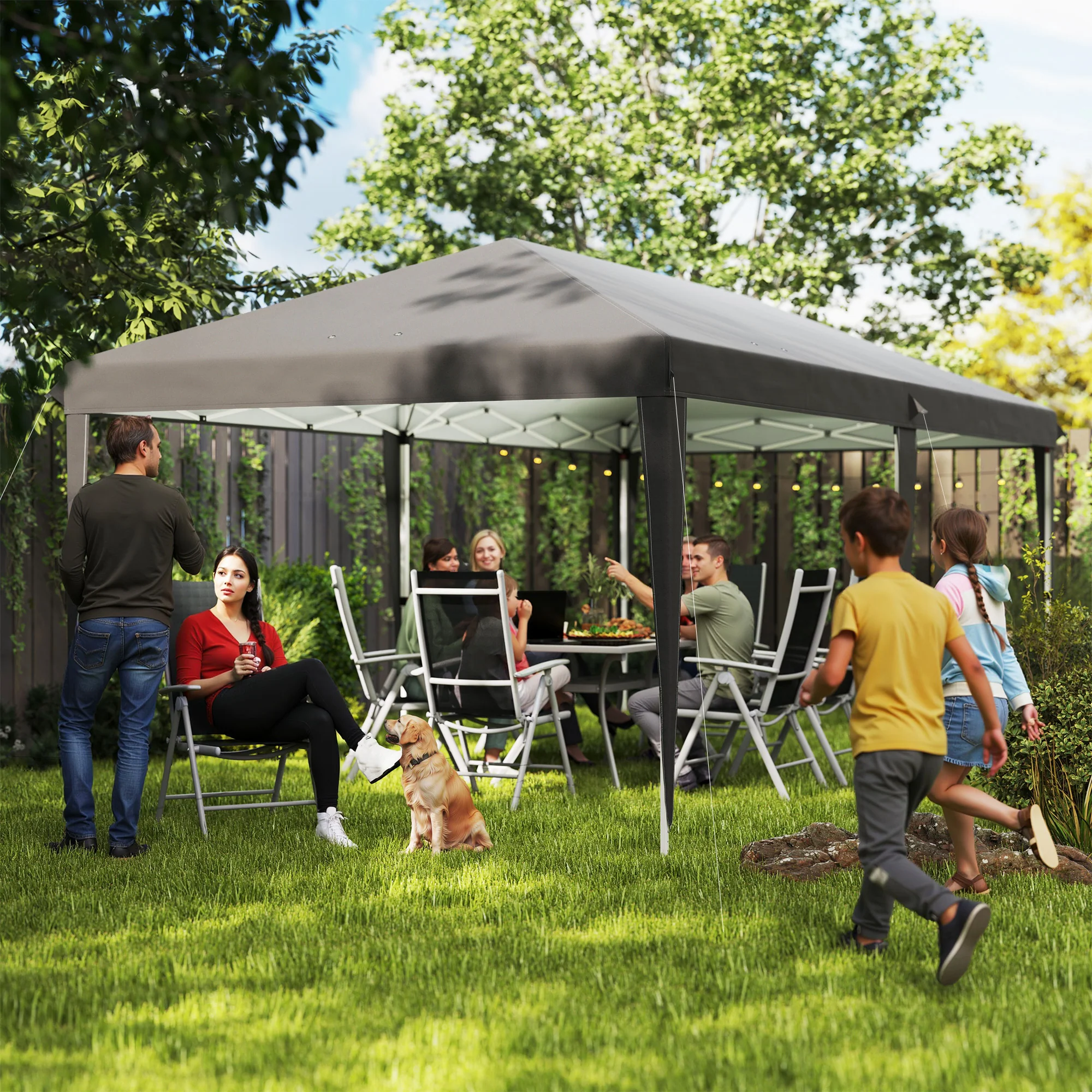Outsunny 6 X 3(m) Pop Up Gazebo Patio Party Event Heavy Duty Canopy - Image 20