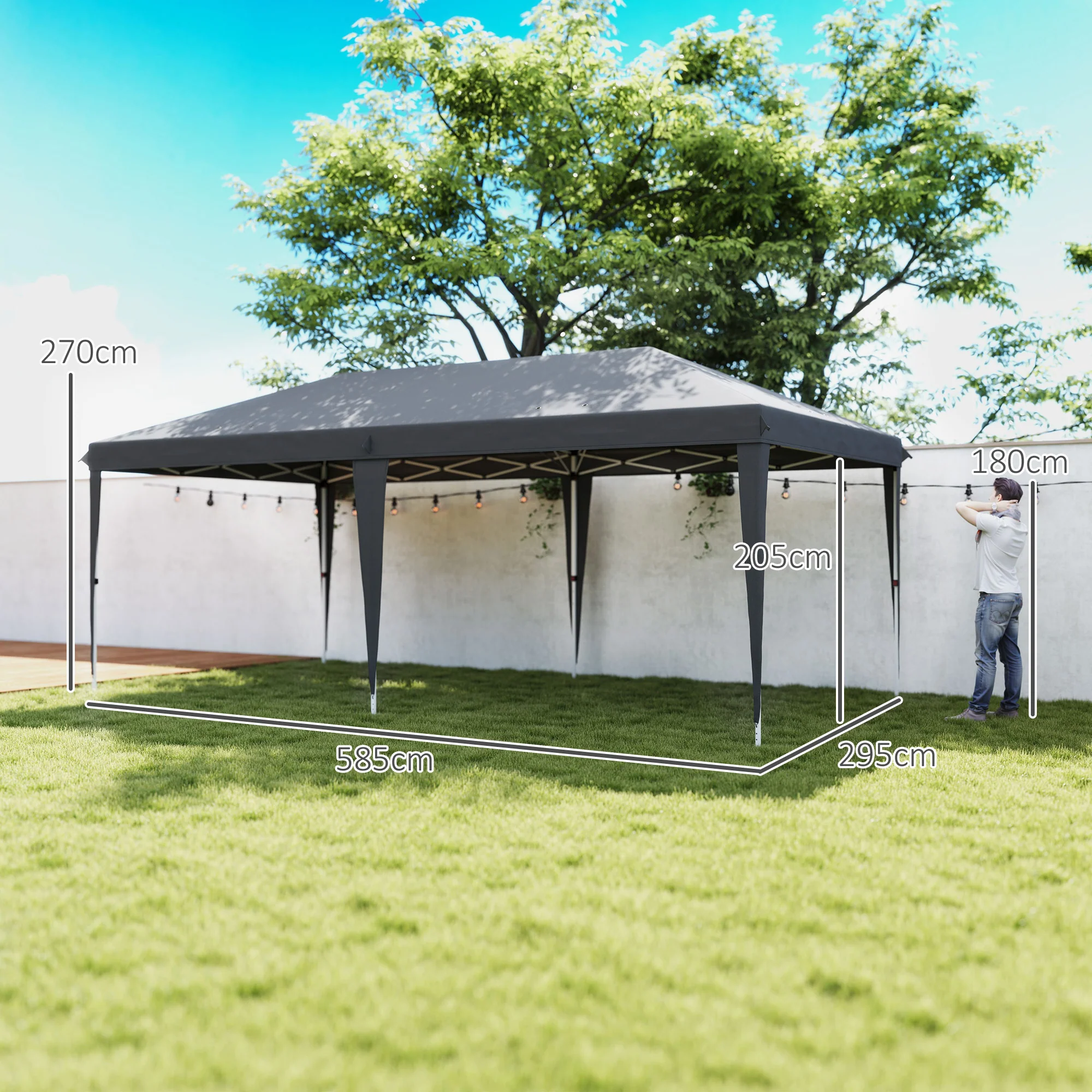 Outsunny 6 X 3(m) Pop Up Gazebo Patio Party Event Heavy Duty Canopy - Image 23