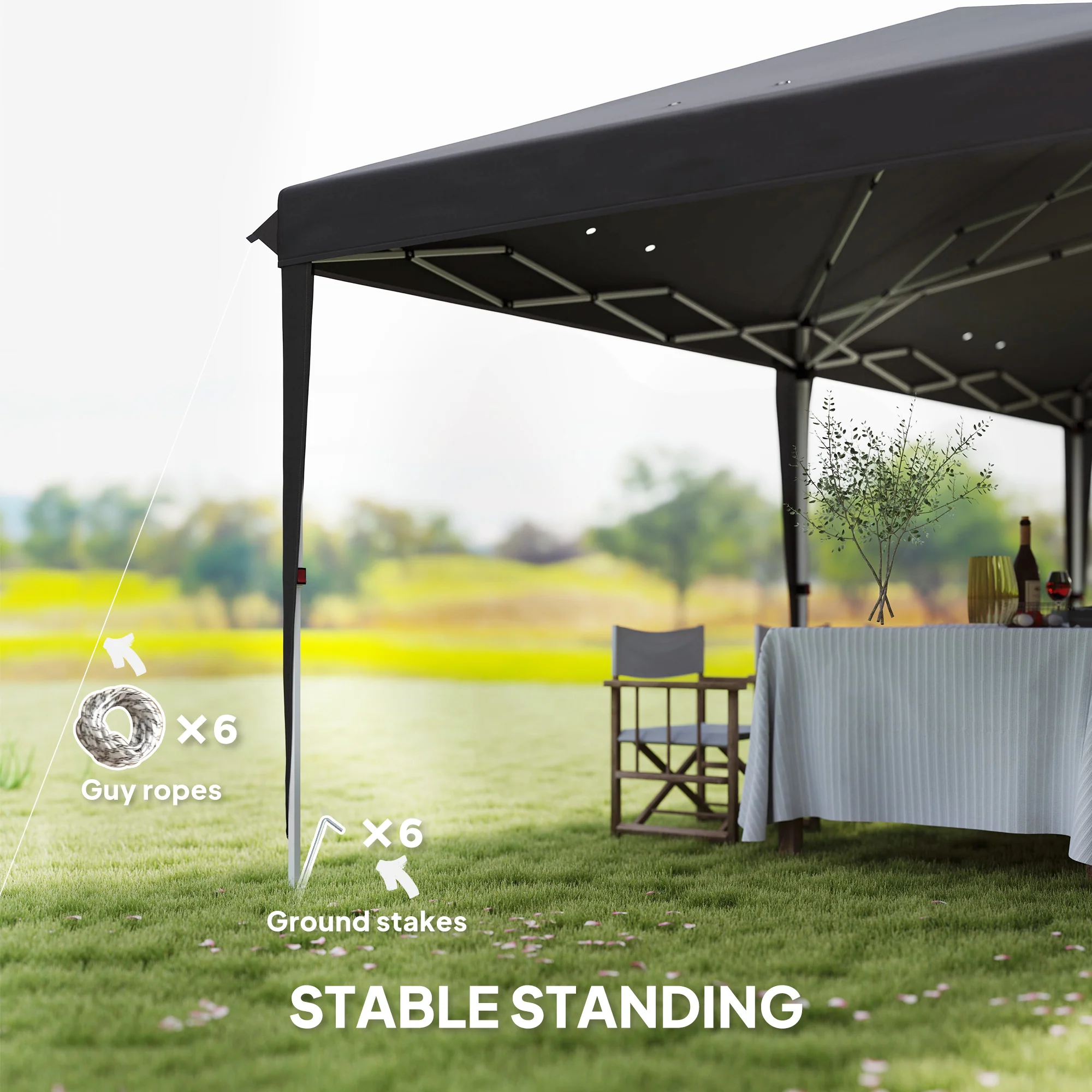 Outsunny 6 X 3(m) Pop Up Gazebo Patio Party Event Heavy Duty Canopy - Image 25