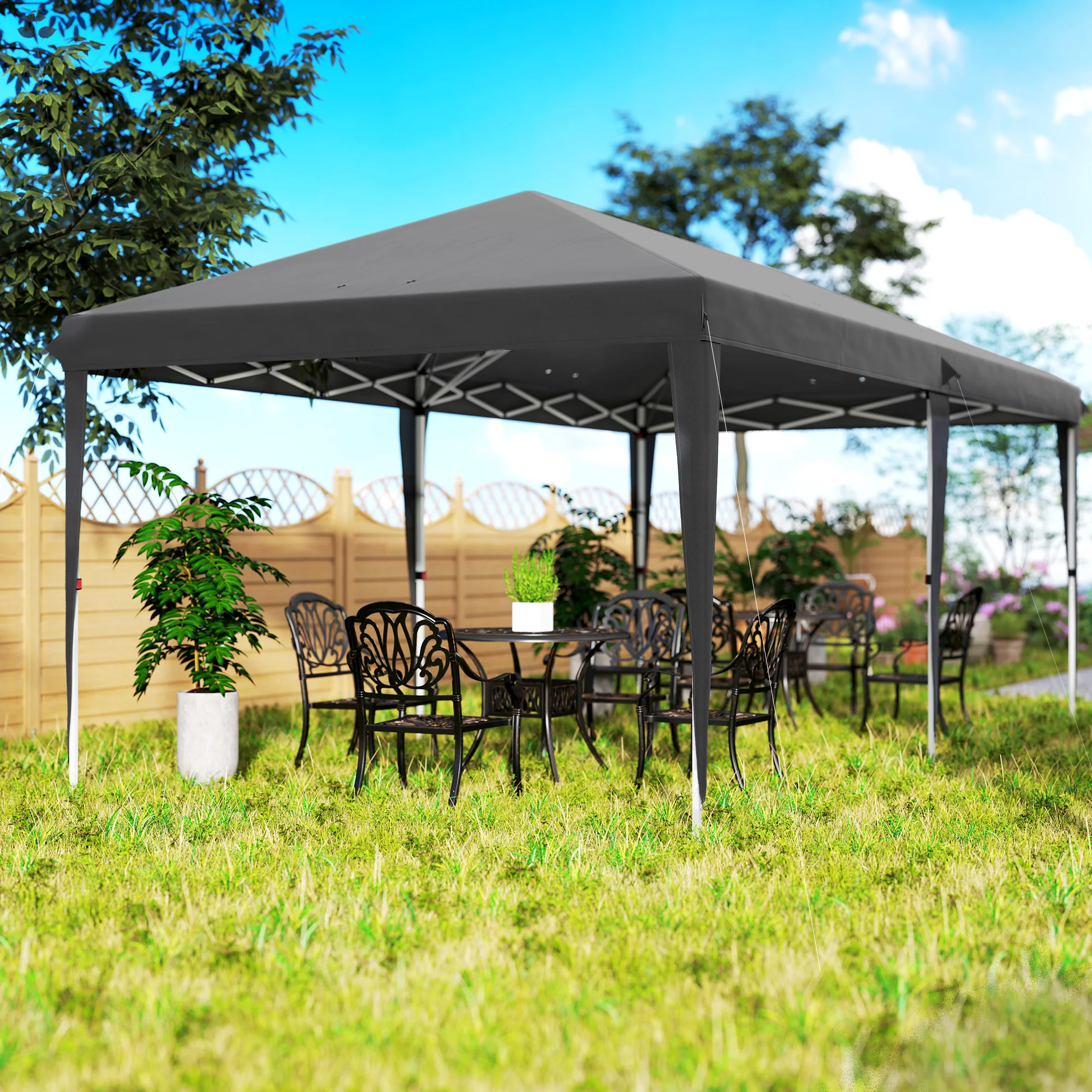 Outsunny 6 X 3(m) Pop Up Gazebo Patio Party Event Heavy Duty Canopy - Image 27