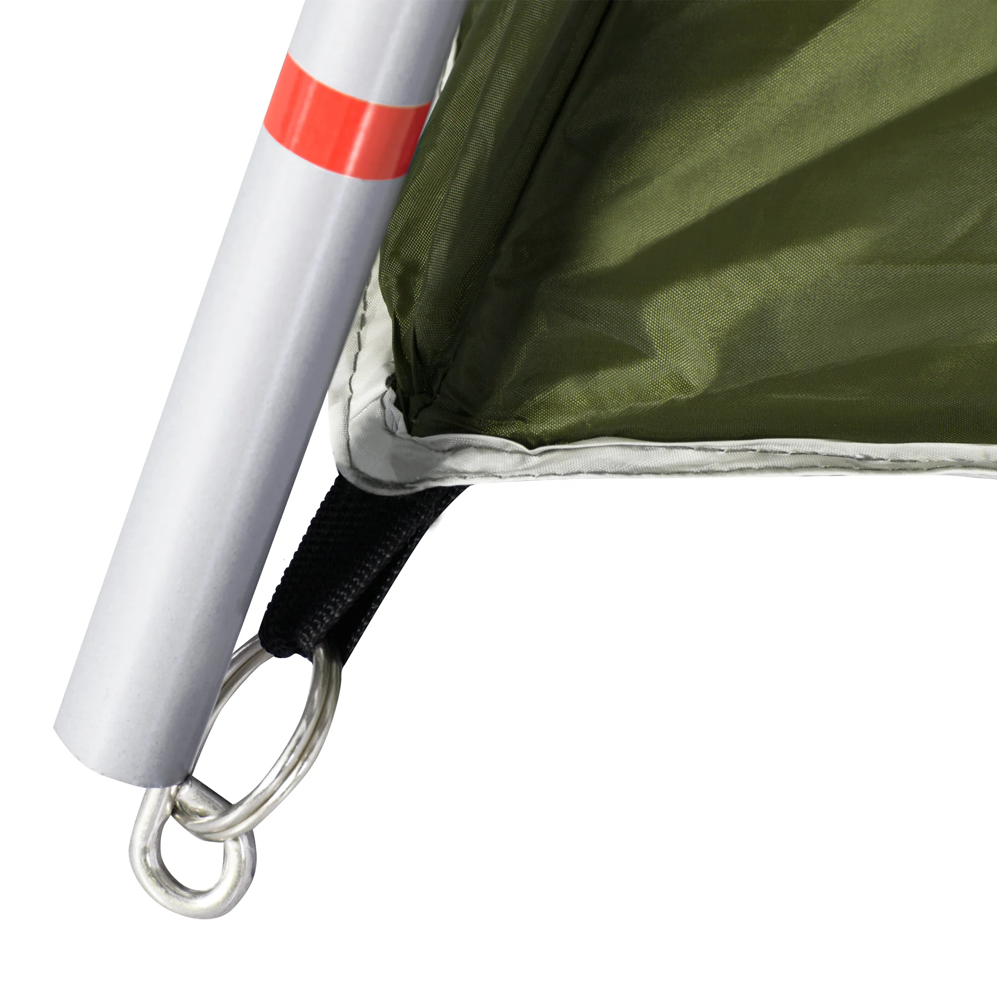 Outsunny Camping Tent, Family Tent 4-8 Person 2 Room, with Large Mesh Windows, Easy Set Up for Backpacking Hiking Outdoor, Green - Image 7