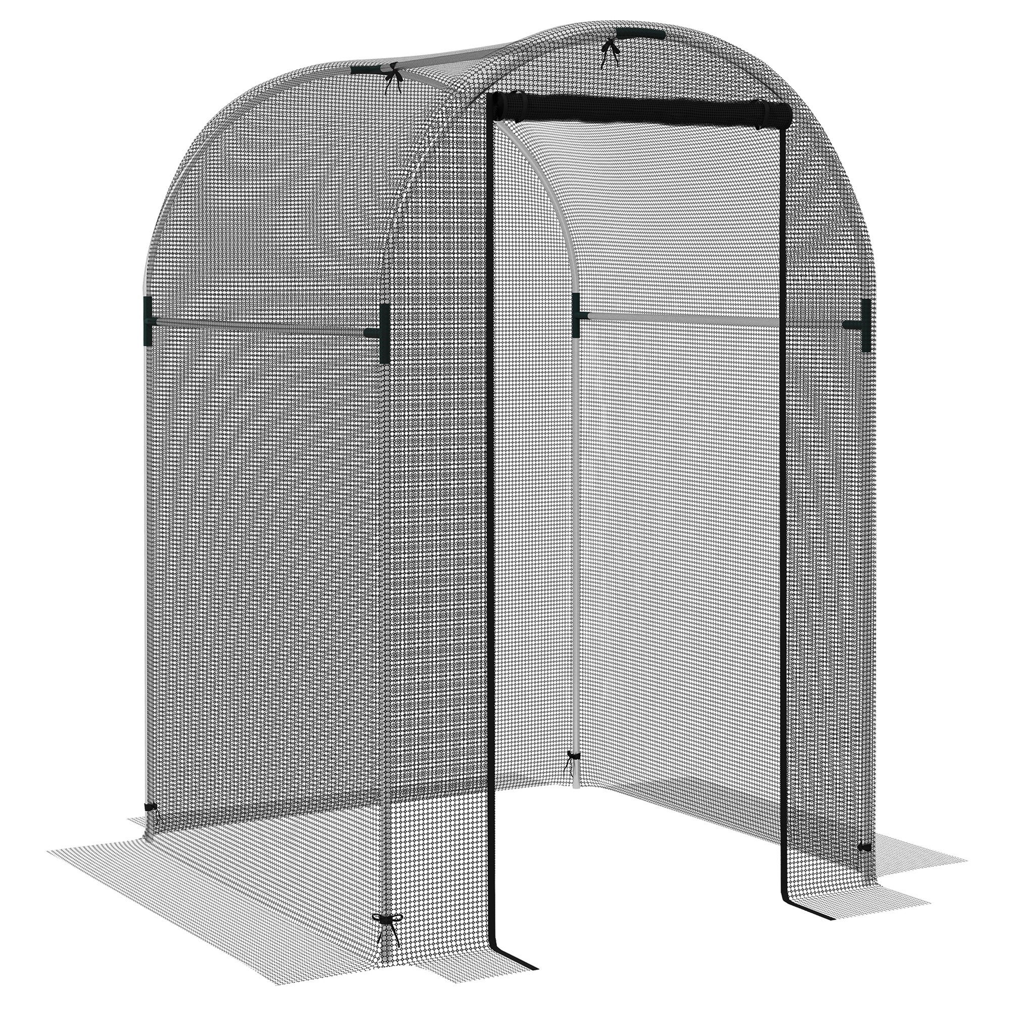 Outsunny Fruit Cage, Plant Protection Tent, Black - Image 10