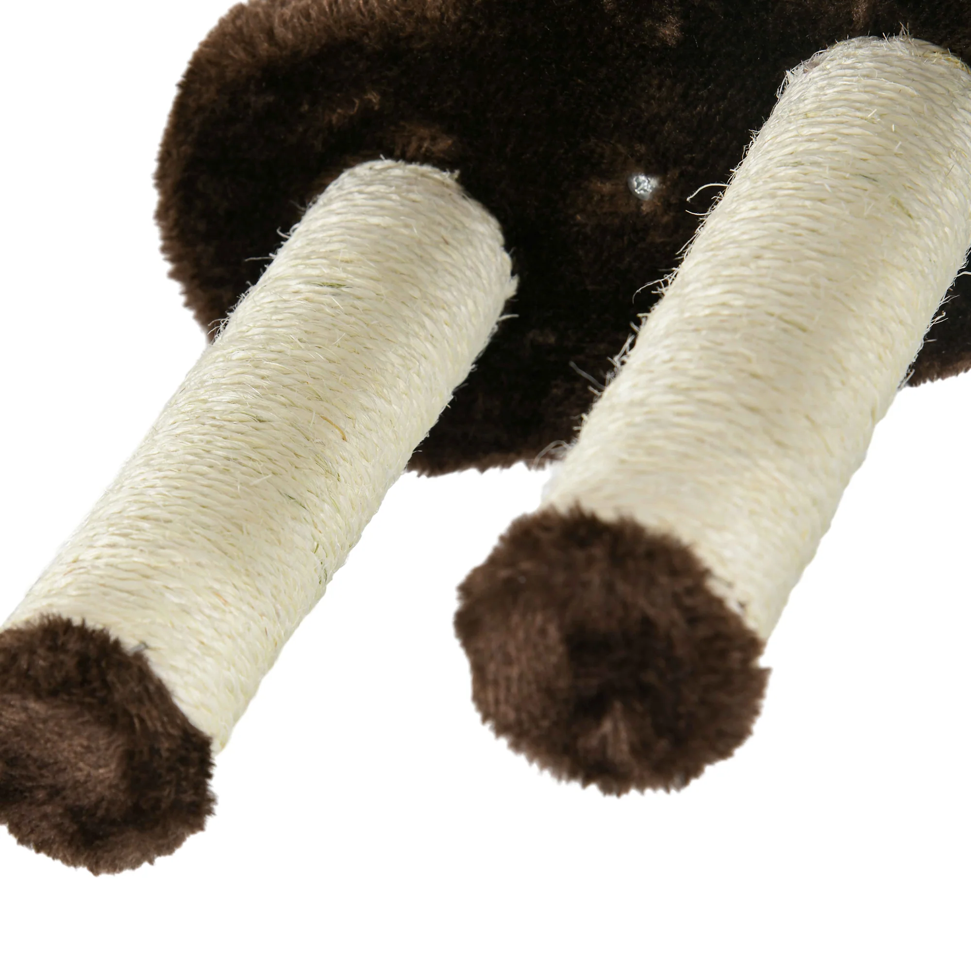 PawHut 4PCs Wall Mounted Cat Tree Cat Wall Shelves W/ Scratching Post - Dark Grey/Brown - Image 17