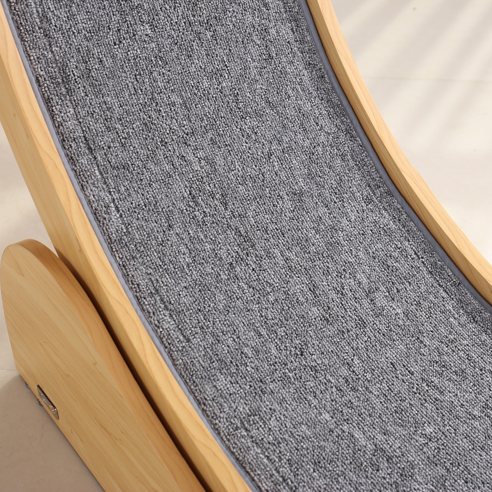 PawHut Cat Treadmill, 39.4 Inch Wooden Cat Running Wheel With Brake - White/Natural Wood Finish - Image 17