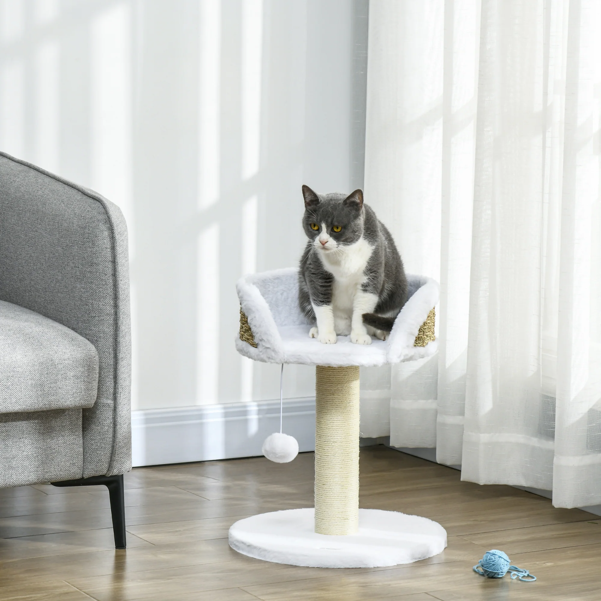 PawHut Cat Tree Tower Activity Centre With Scratching Posts - Image 11
