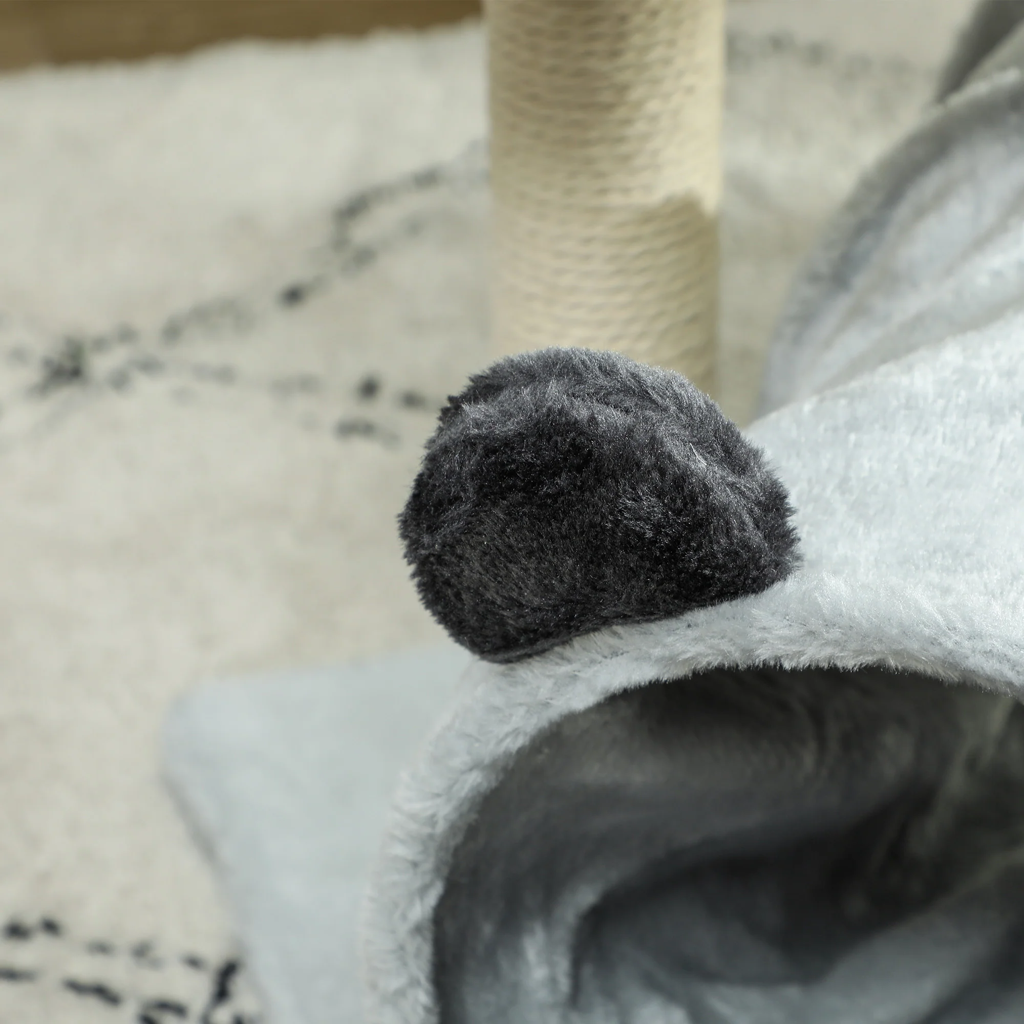 PawHut Cat Tree W/ Scratching Post, Bed, Cat Tunnel, Toy Ball - Image 18