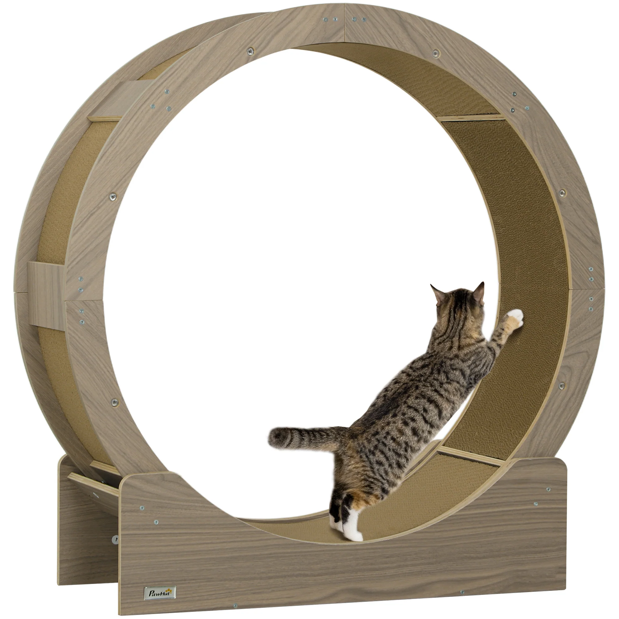 PawHut Cat Wheel With Brake, Scratching Pads For Health - Image 10