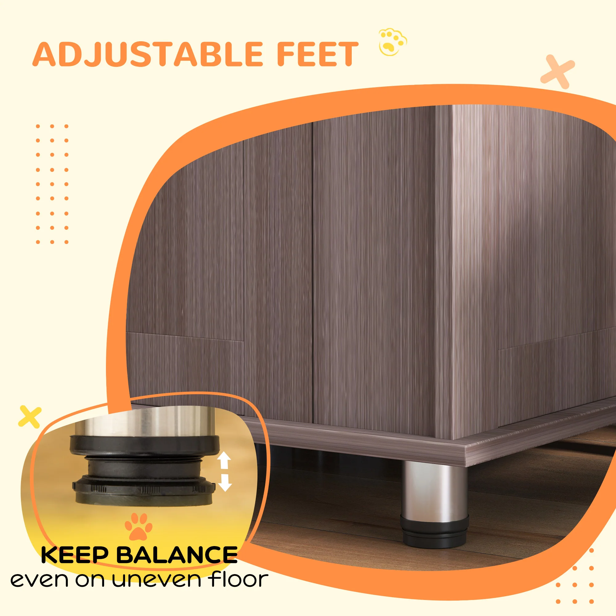 PawHut Dog Crate Kennel Cage, Indoor End Table, Purple - Image 25